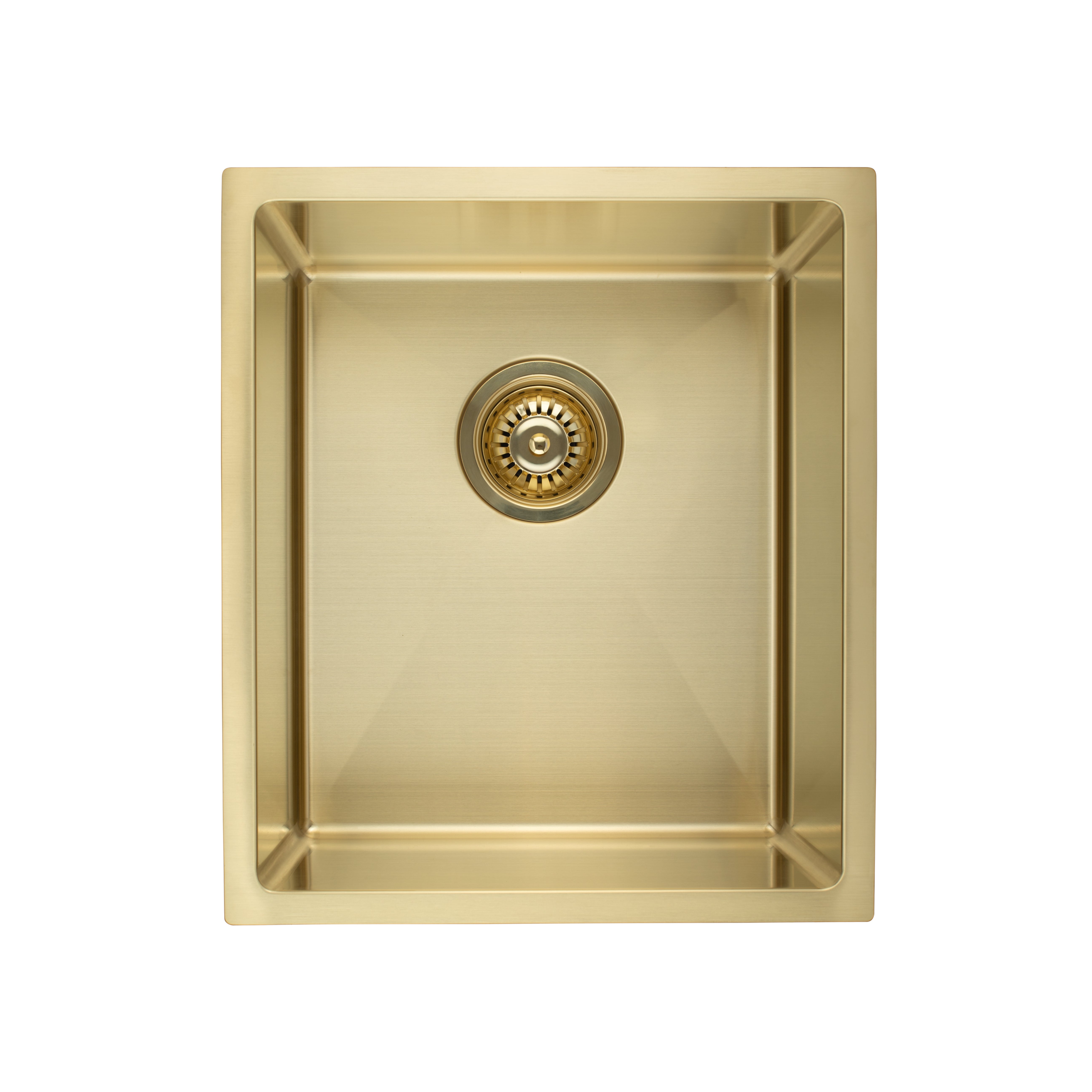 Ohelu Single Kitchen Sink 380mm - Brushed Brass