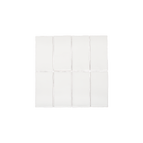 tropea natural edge rectangle mattwhite