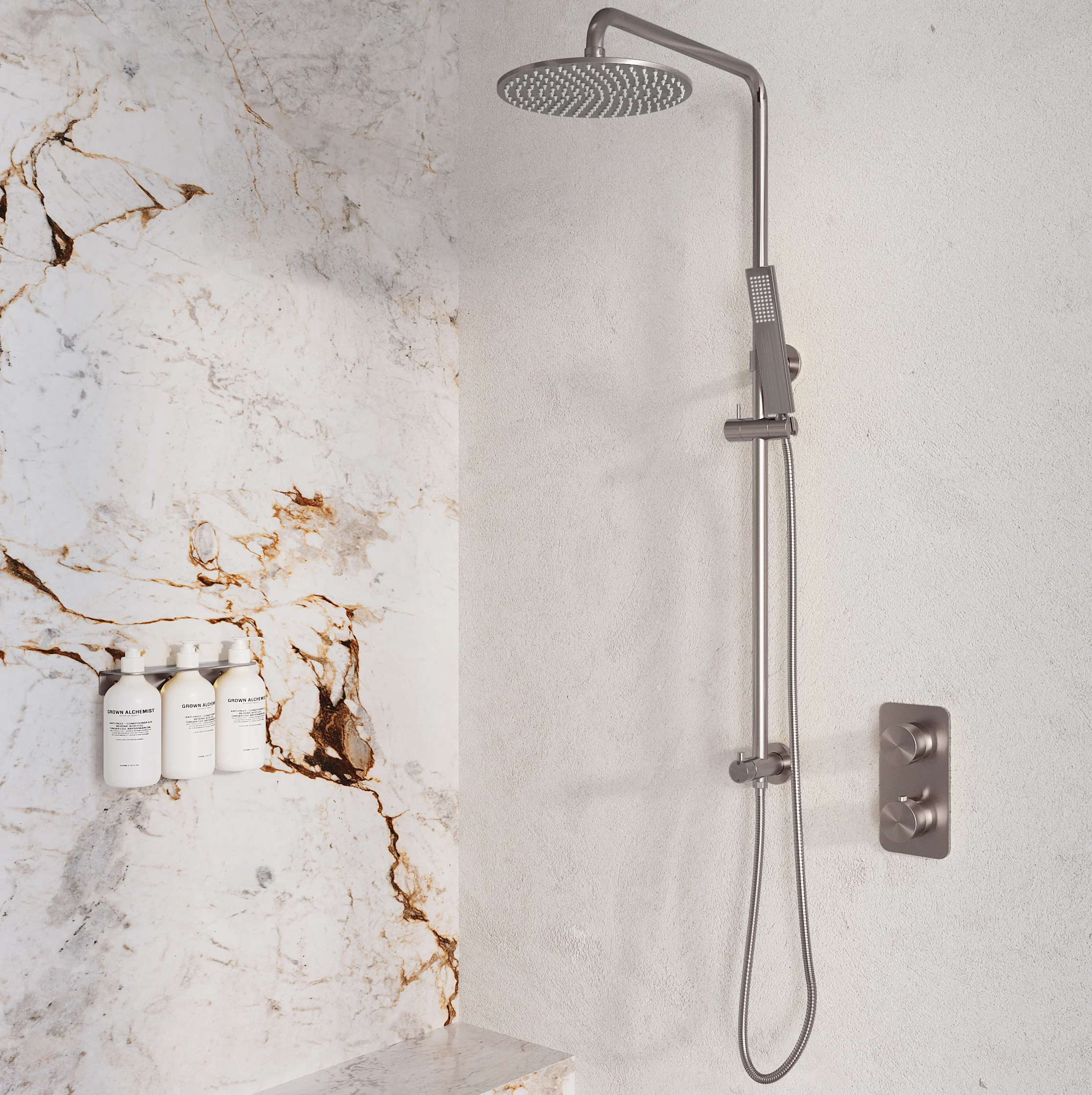 Milani Thermostatic Shower Mixers Insetting HiRes View02 BN