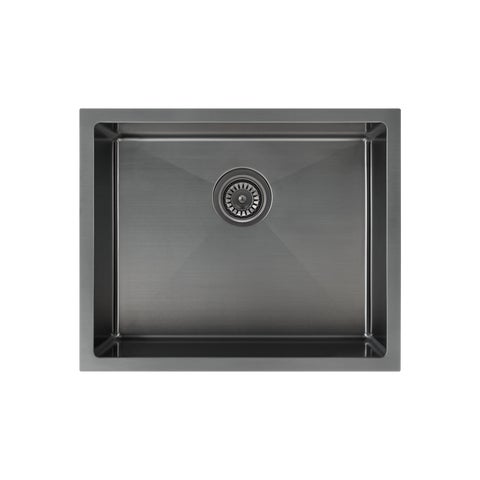 Sola Outdoor Single Sink 550mm - Brushed Gunmetal