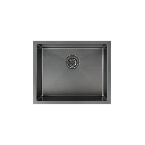 Seba Single Kitchen Sink 550mm - Brushed Gunmetal