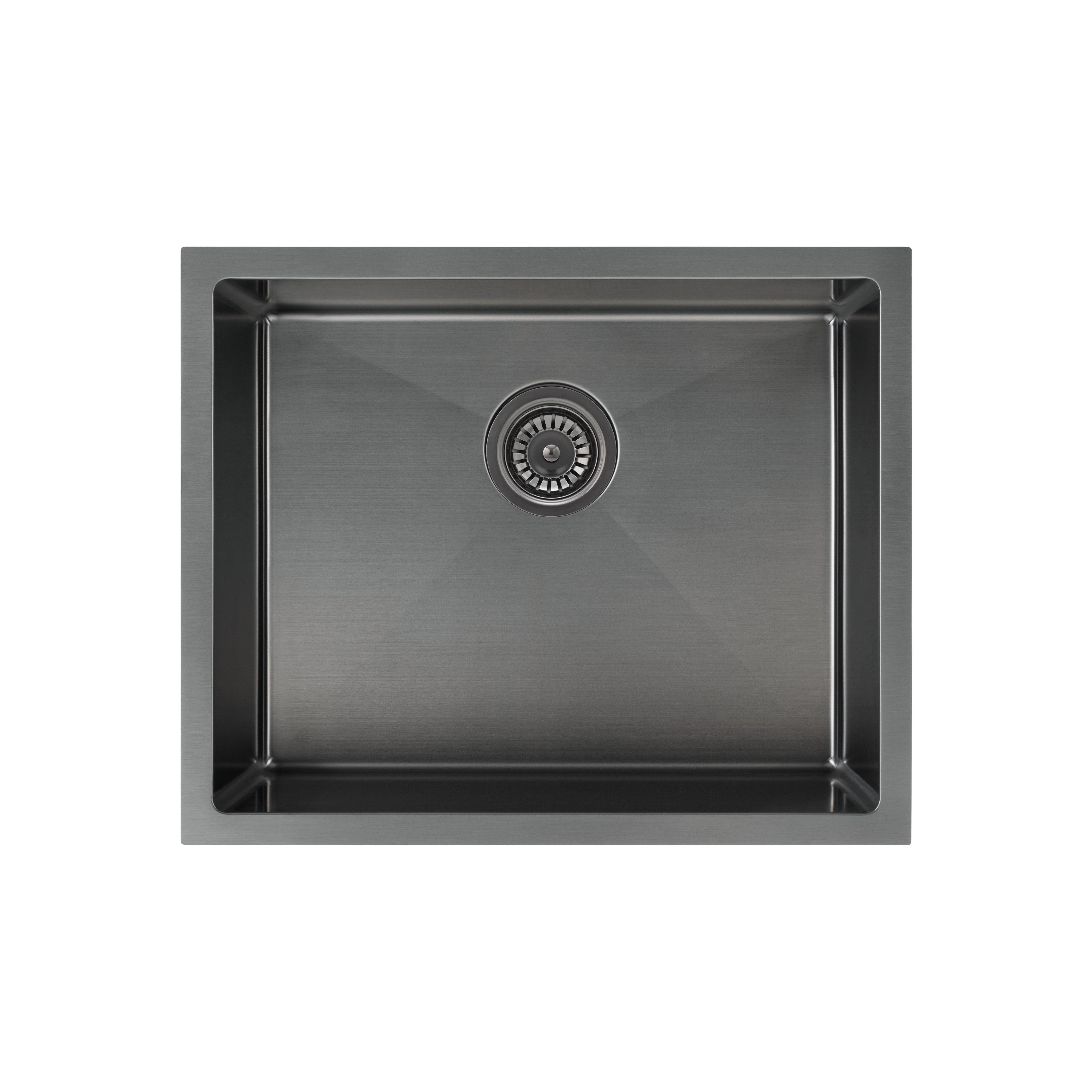 Sola Outdoor Single Sink 550mm - Brushed Gunmetal