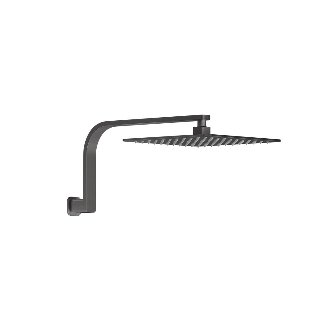 Nesso Shower Arm & Head Set - Brushed Gunmetal