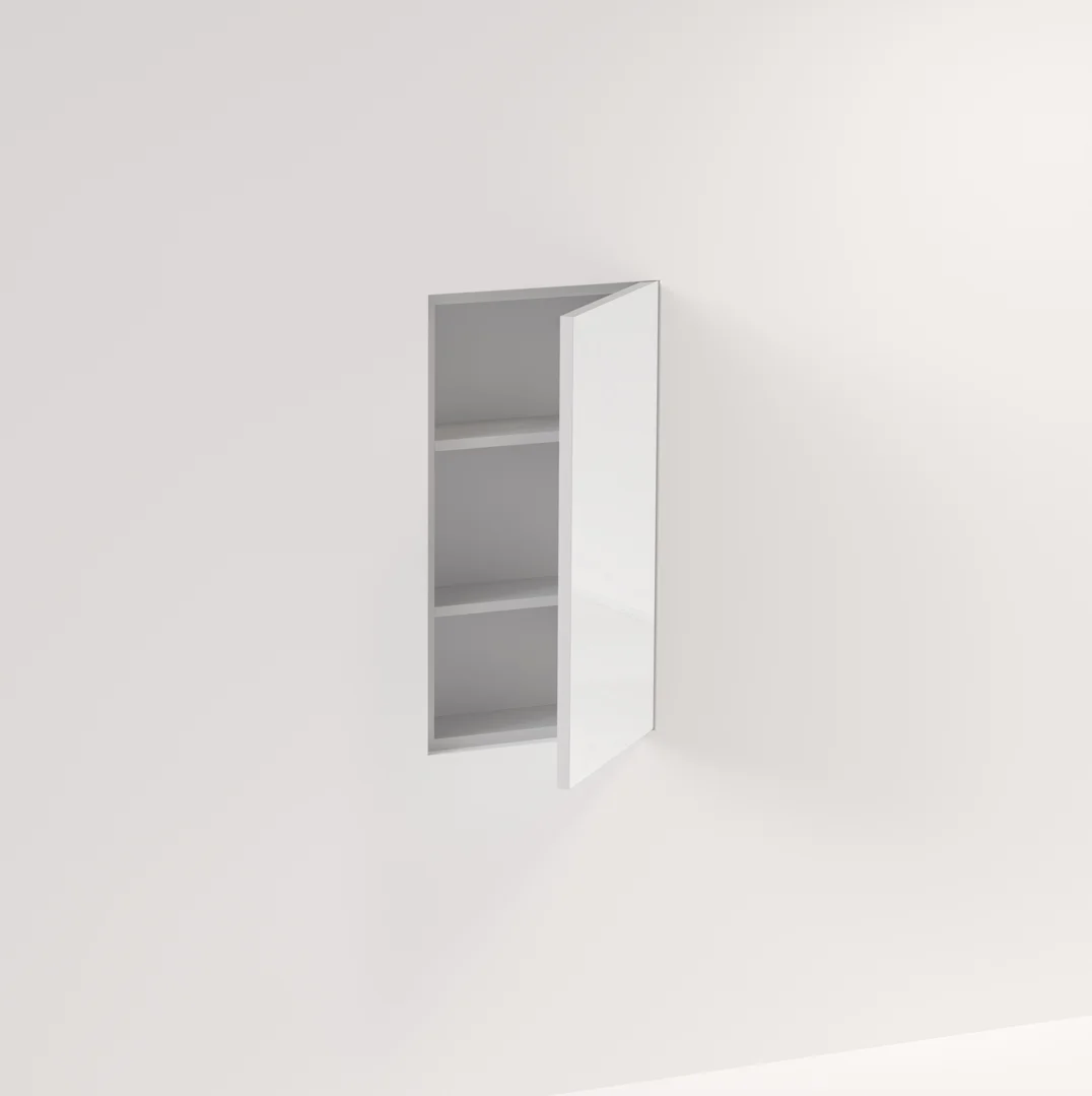 Myra 1-Door Mirror Cabinet Recessed - 414mm - Feature