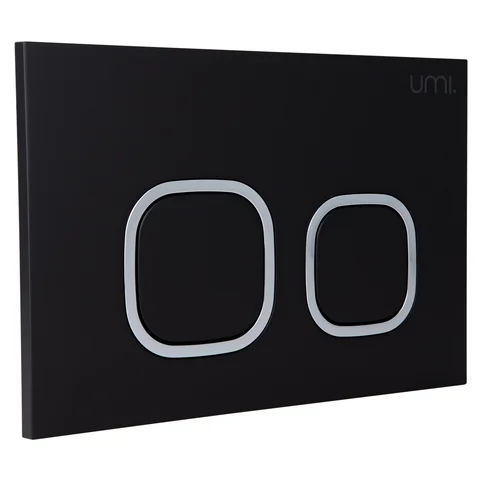 Delta Toilet Button - Black Square - Matte Black