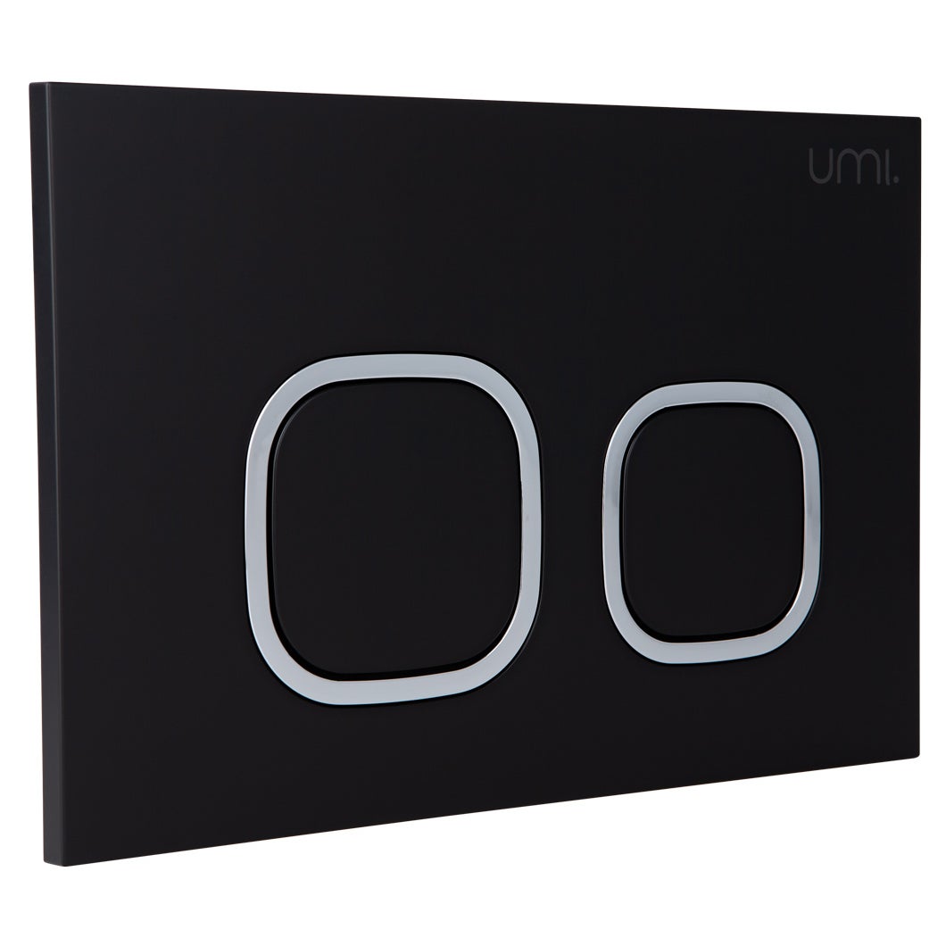 Delta Toilet Button - Black Square - Matte Black