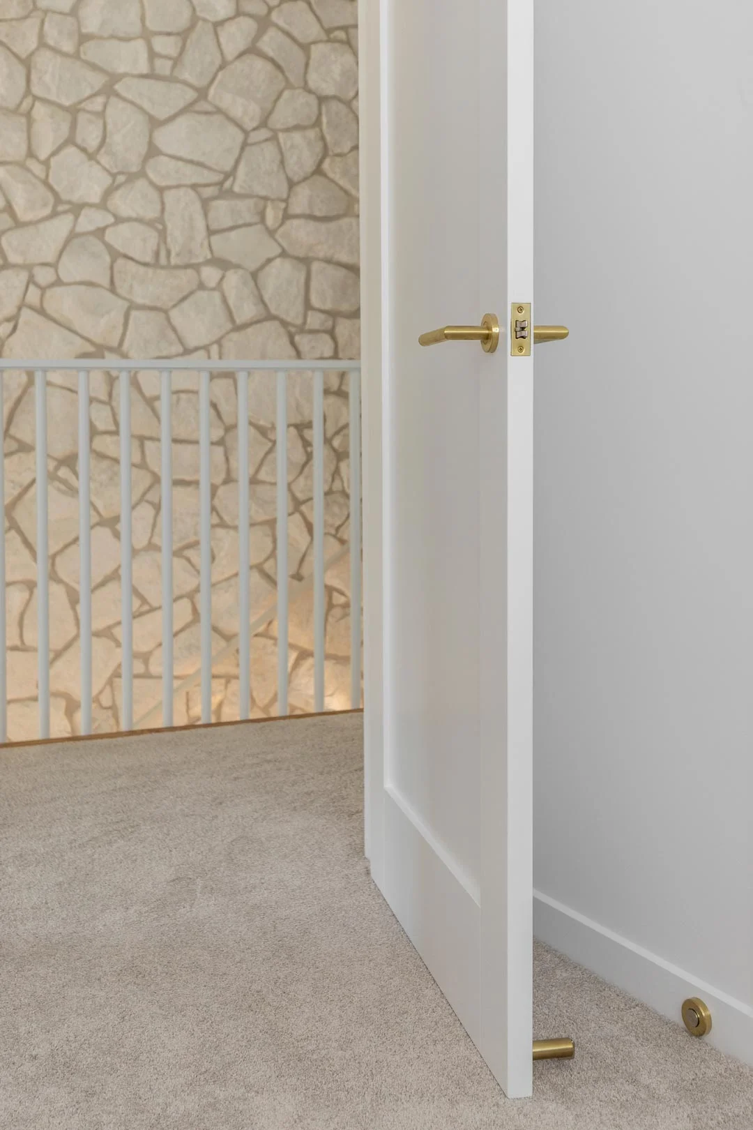 how-to-install-door-hardware-brushed-brass-door-stop