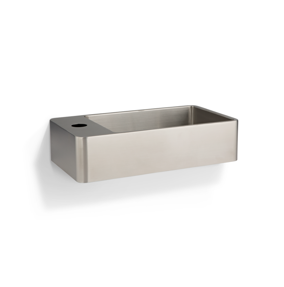 Silo Wall Mounted Basin - Stainless Steel - Feature
