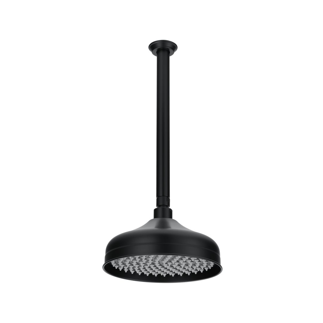 Kingsley Shower Dropper 300mm and Head Set - Matte Black
