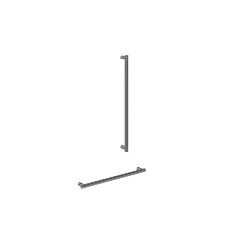 Aliro Accessible Shower Grab Rail Set - Brushed Gunmetal