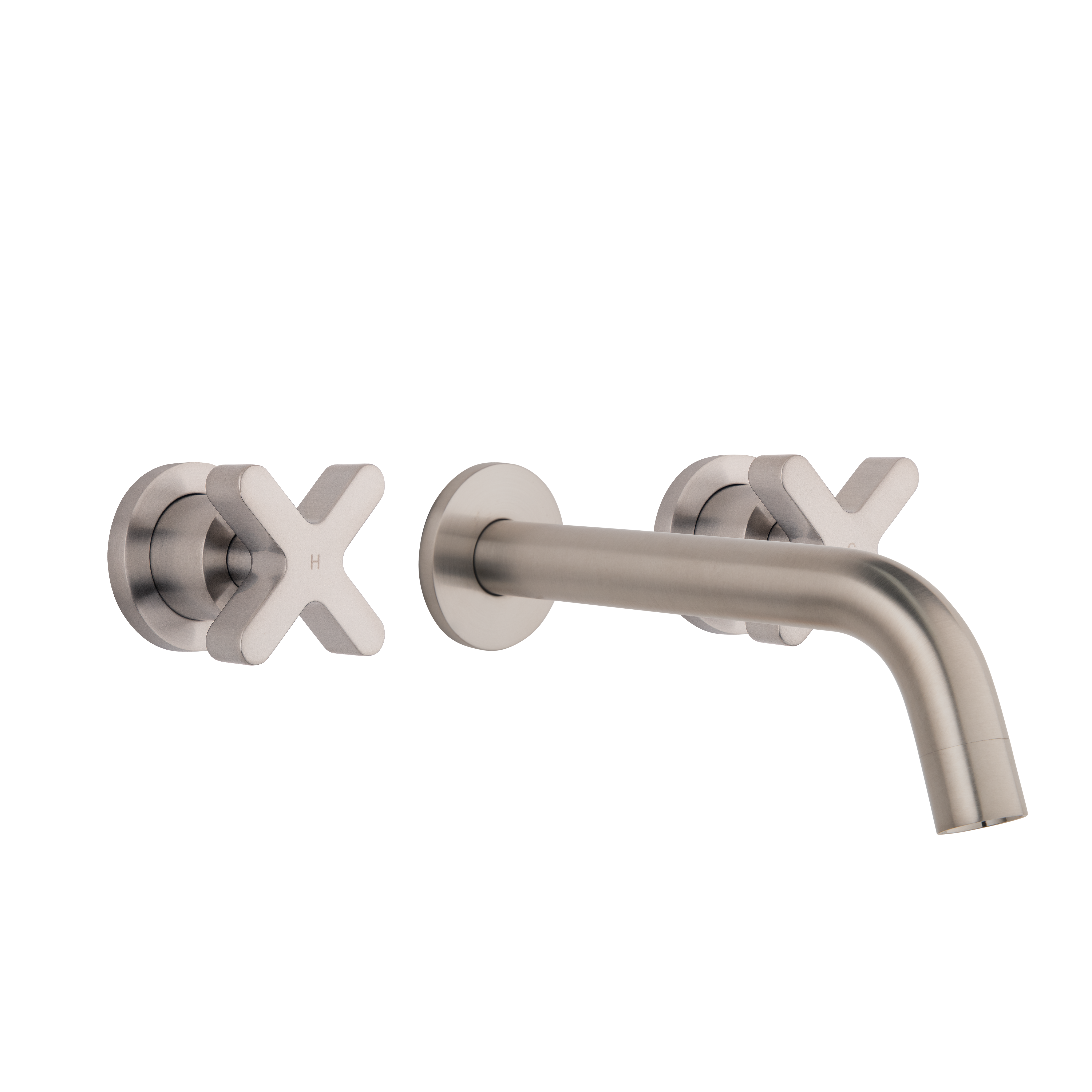 Cross Assembly Mixer Wall Mounted Spout Set BN