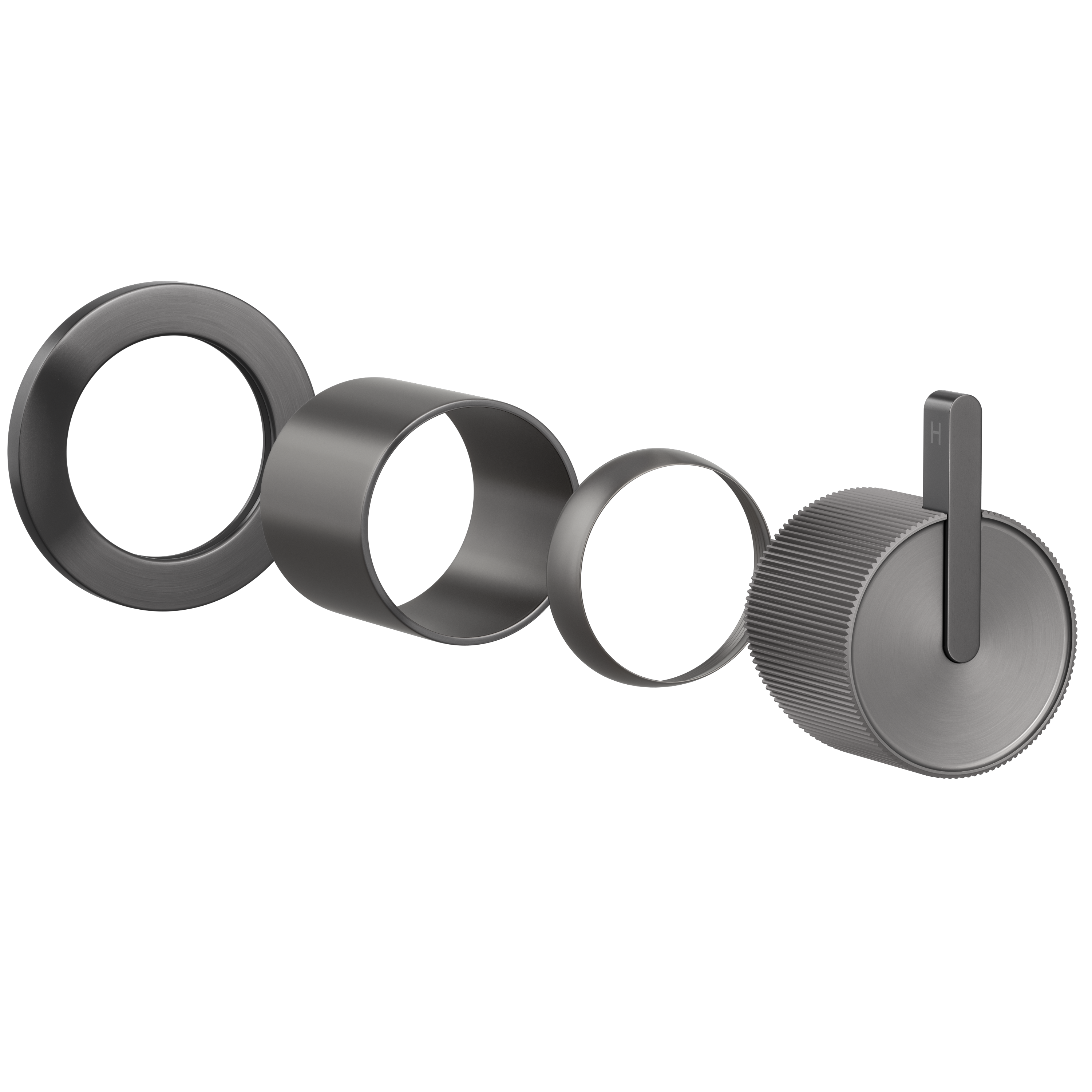 Namika Minimal Handle Kit - Brushed Gunmetal