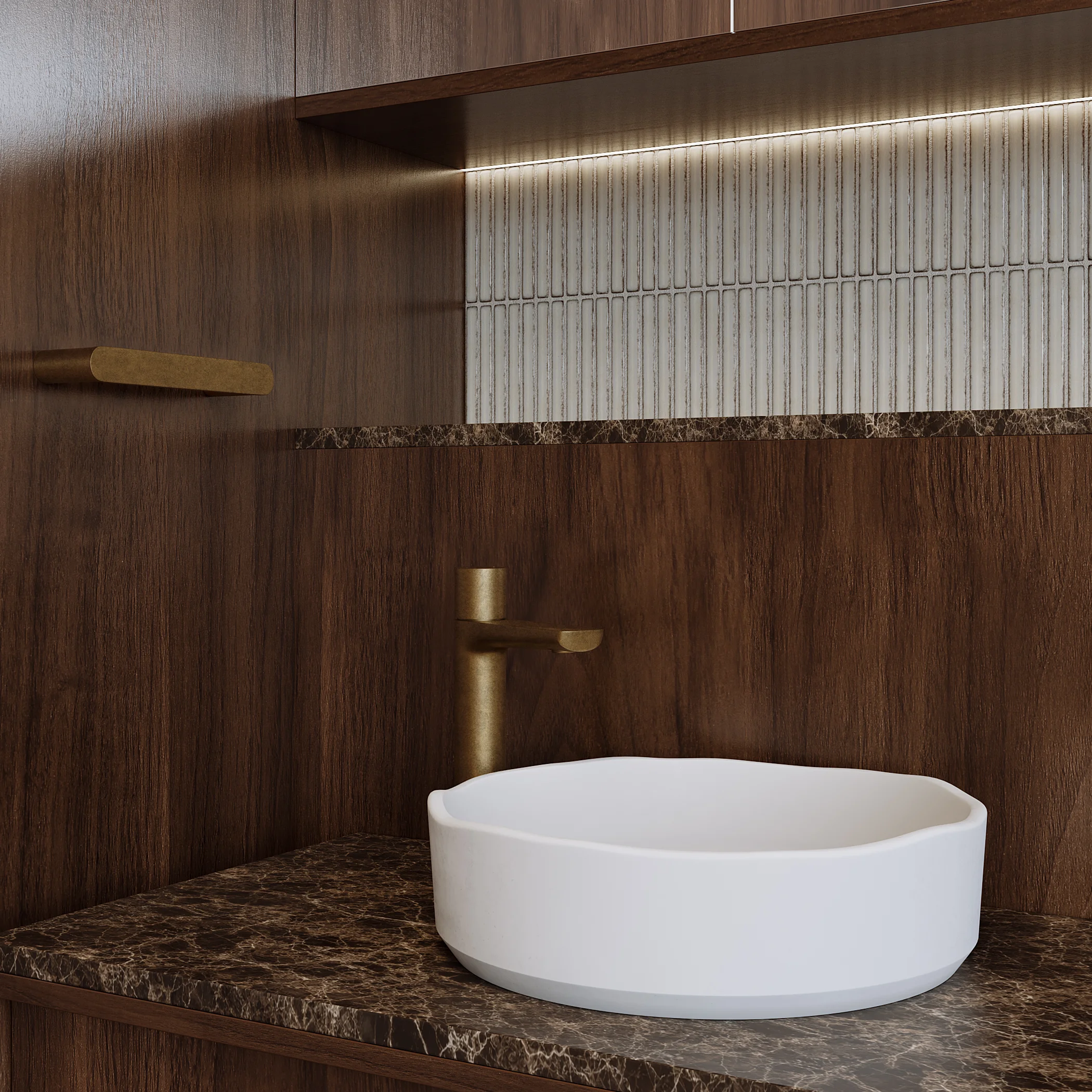 Emperador Stone View04 V2 Sink Aurum