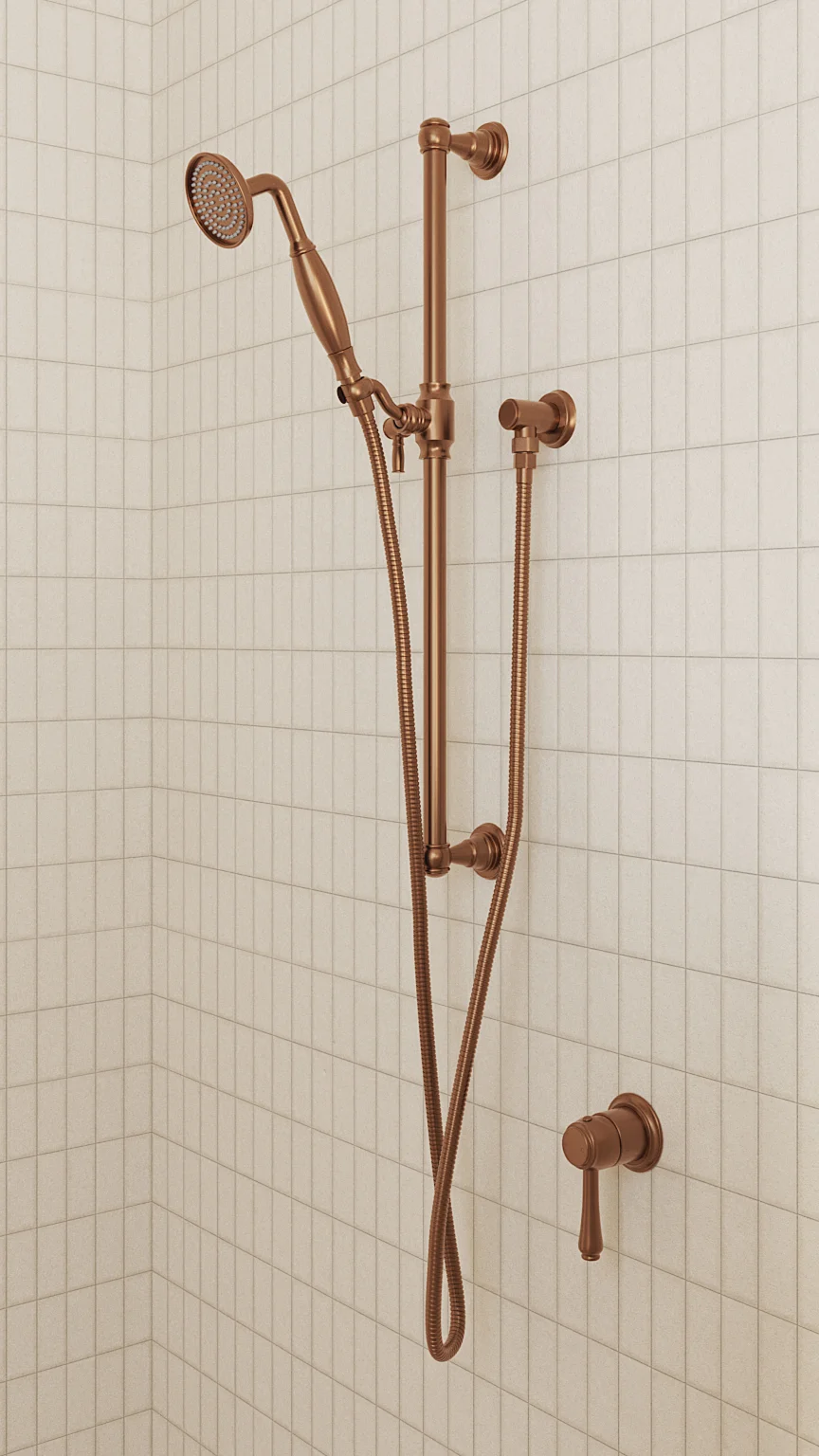 Kingsley Copper RailHandShower