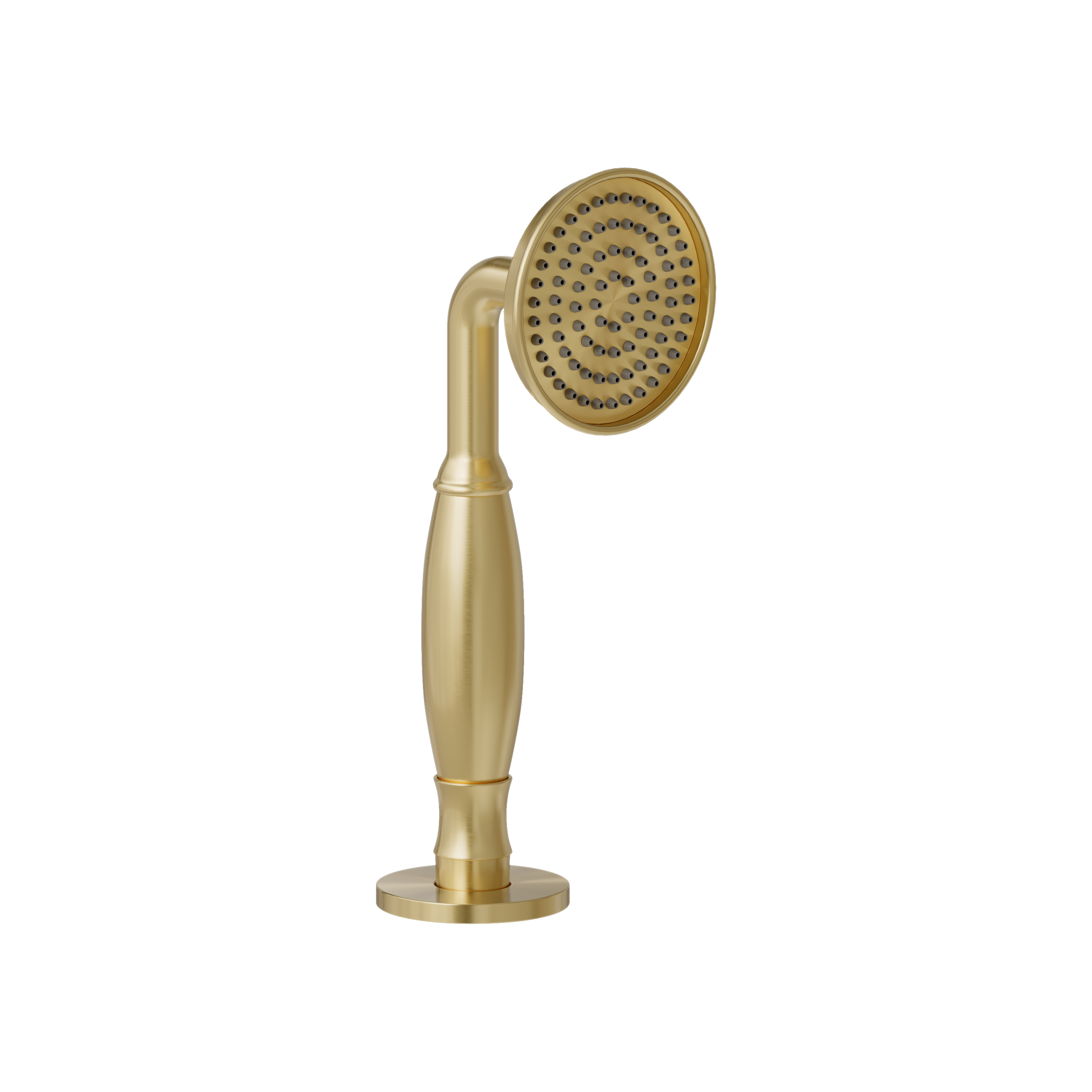 Deck Mounted Retractable Kingsley Hand Shower - Brushed Brass