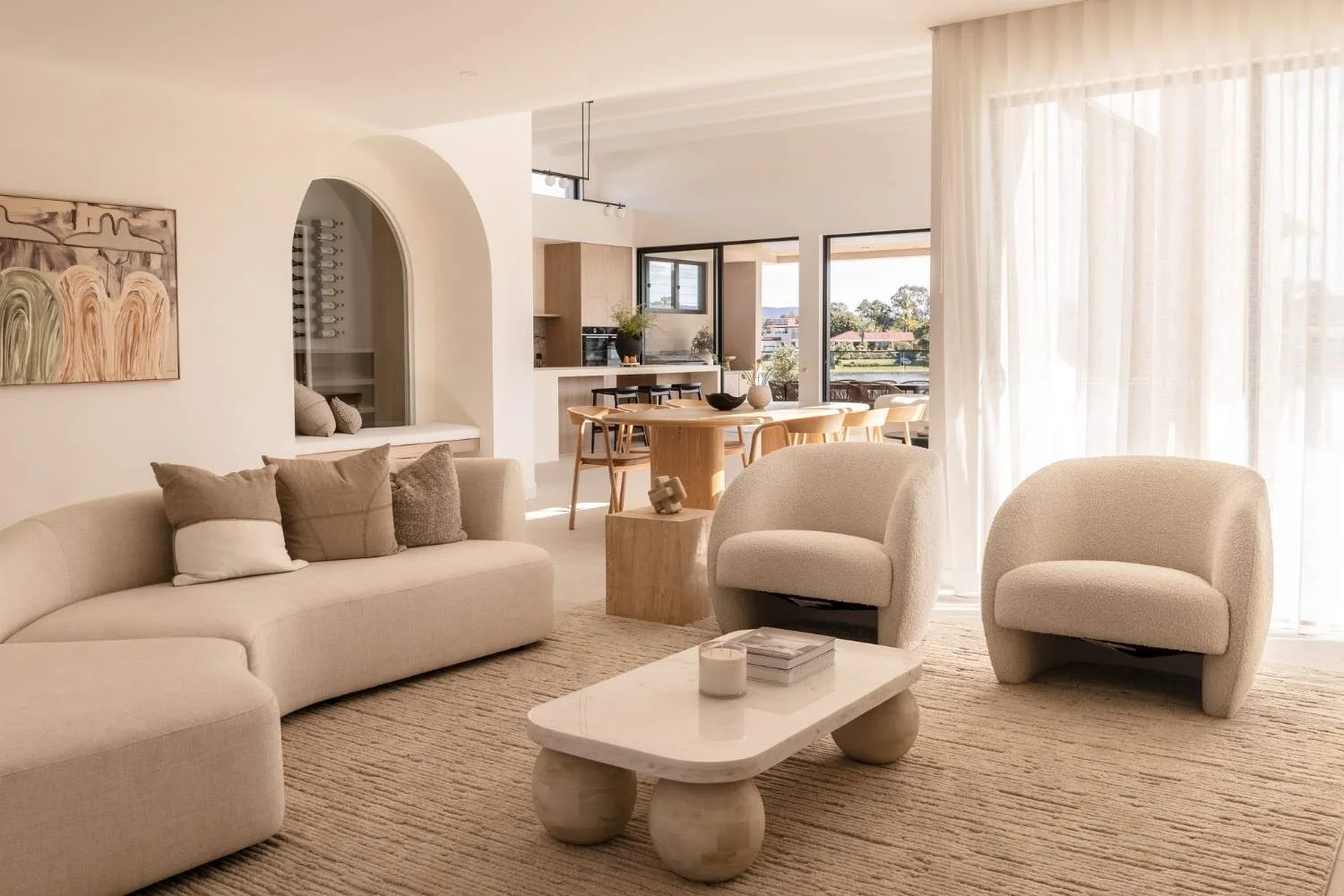 Amaia PJH Construction Spanish Architecture Curved High Ceilings