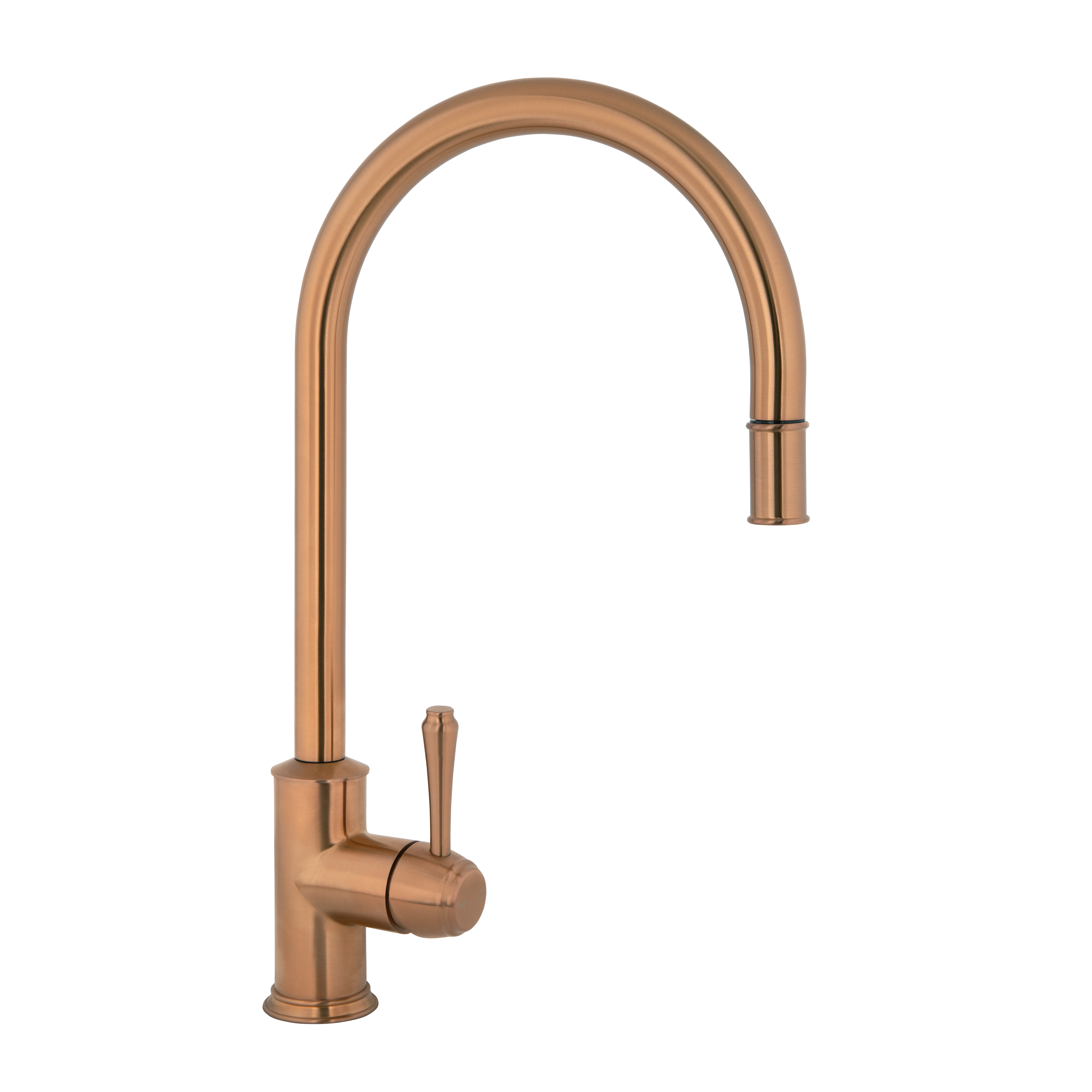 Kingsley Commercial Pull-Out Kitchen Mixer - Brushed Copper