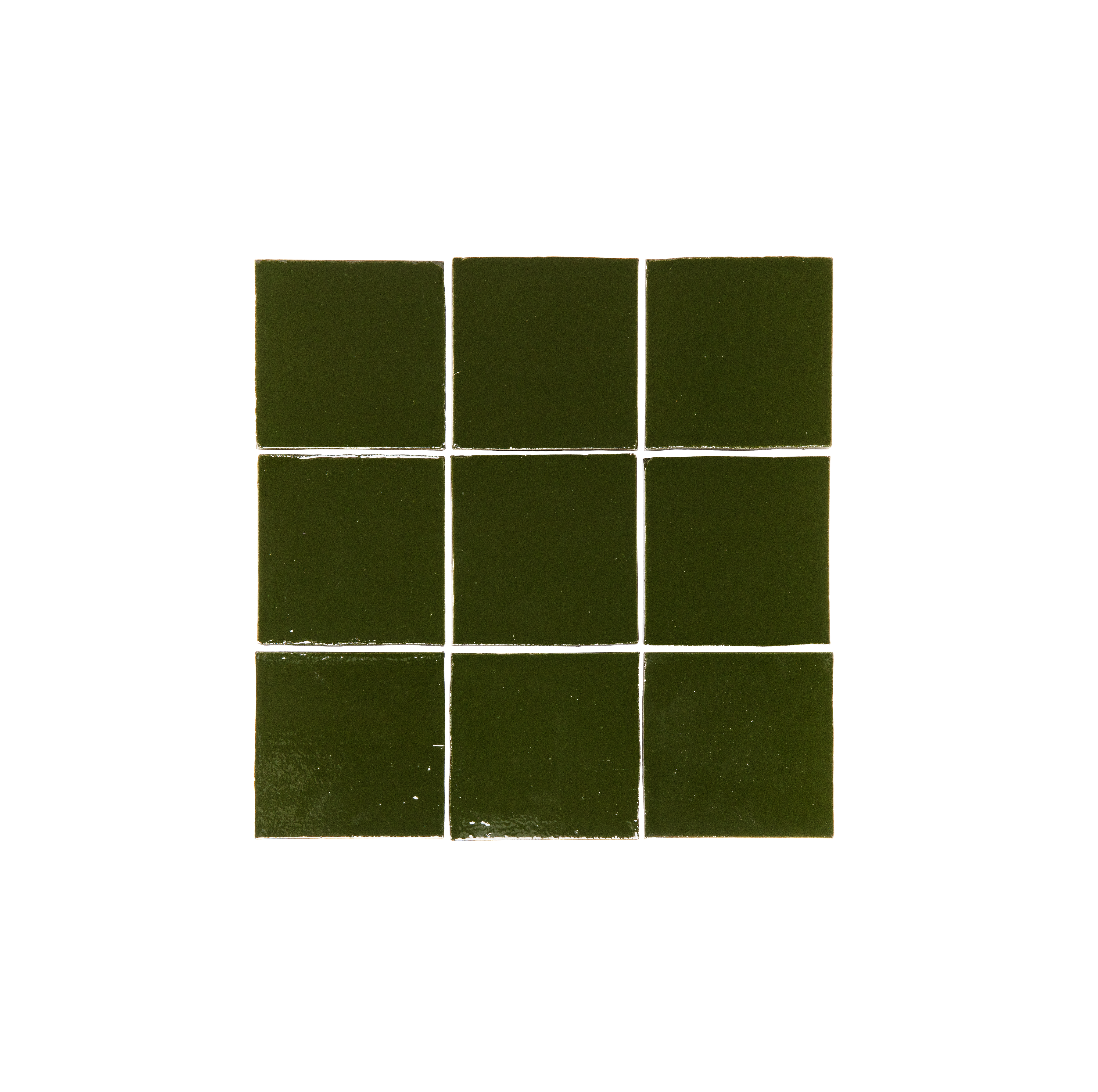Rommani Handmade Zellige Square Forest Green