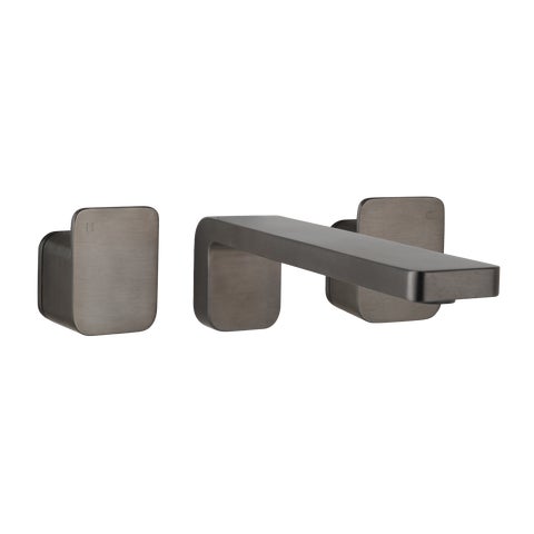 Nesso Assembly Taps & Spout Set - Brushed Gunmetal