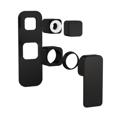 Nesso Shower Top Diverter Handle Kit - Matte Black PVD