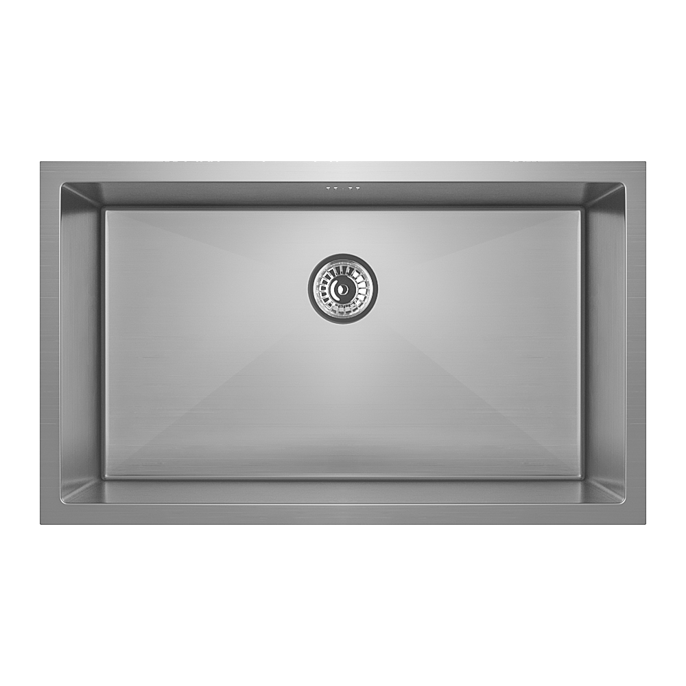 Vari - Single Sink 750mm - Stainless Steel (Rack/Overflow)