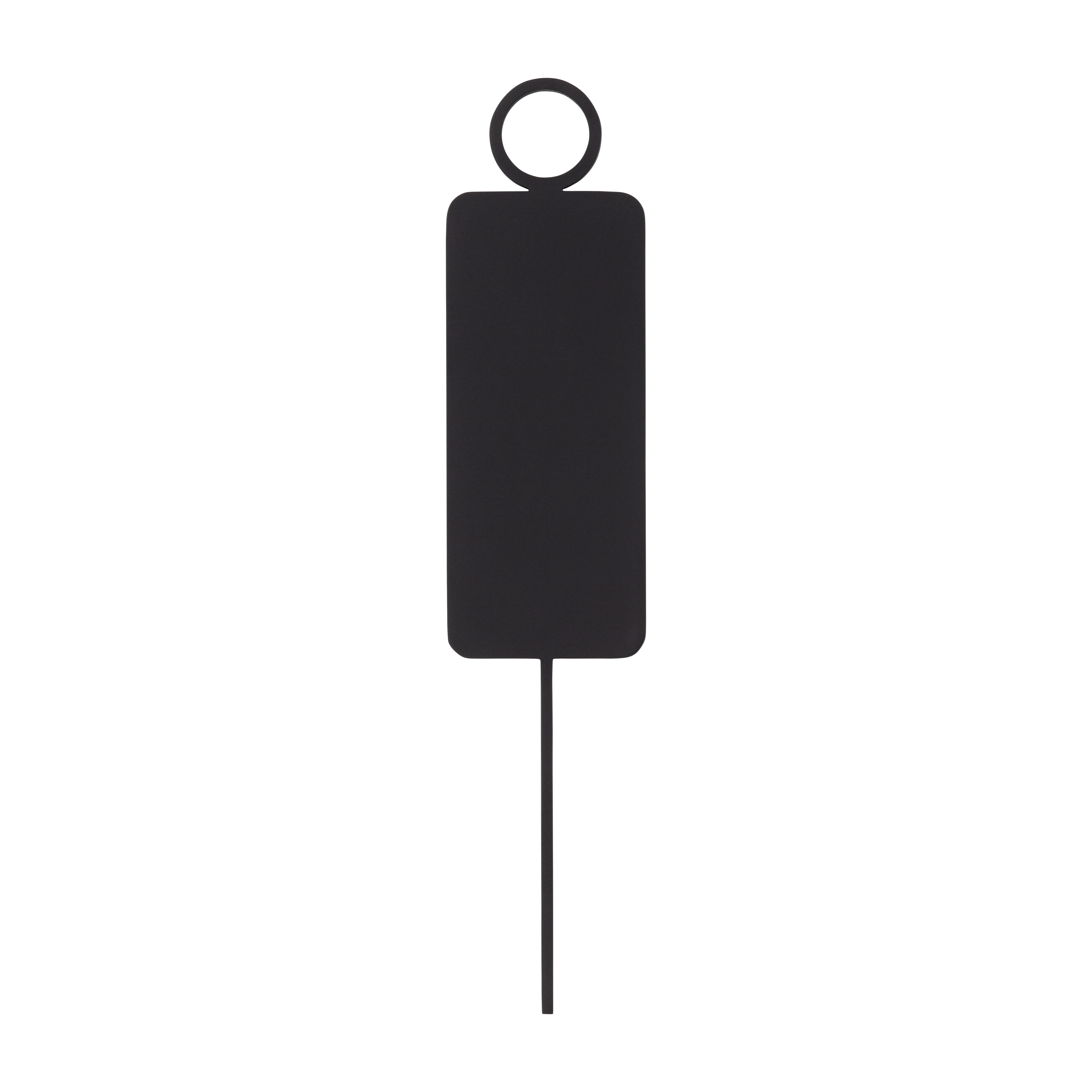Male Restroom Sign - 140mm - Matte Black