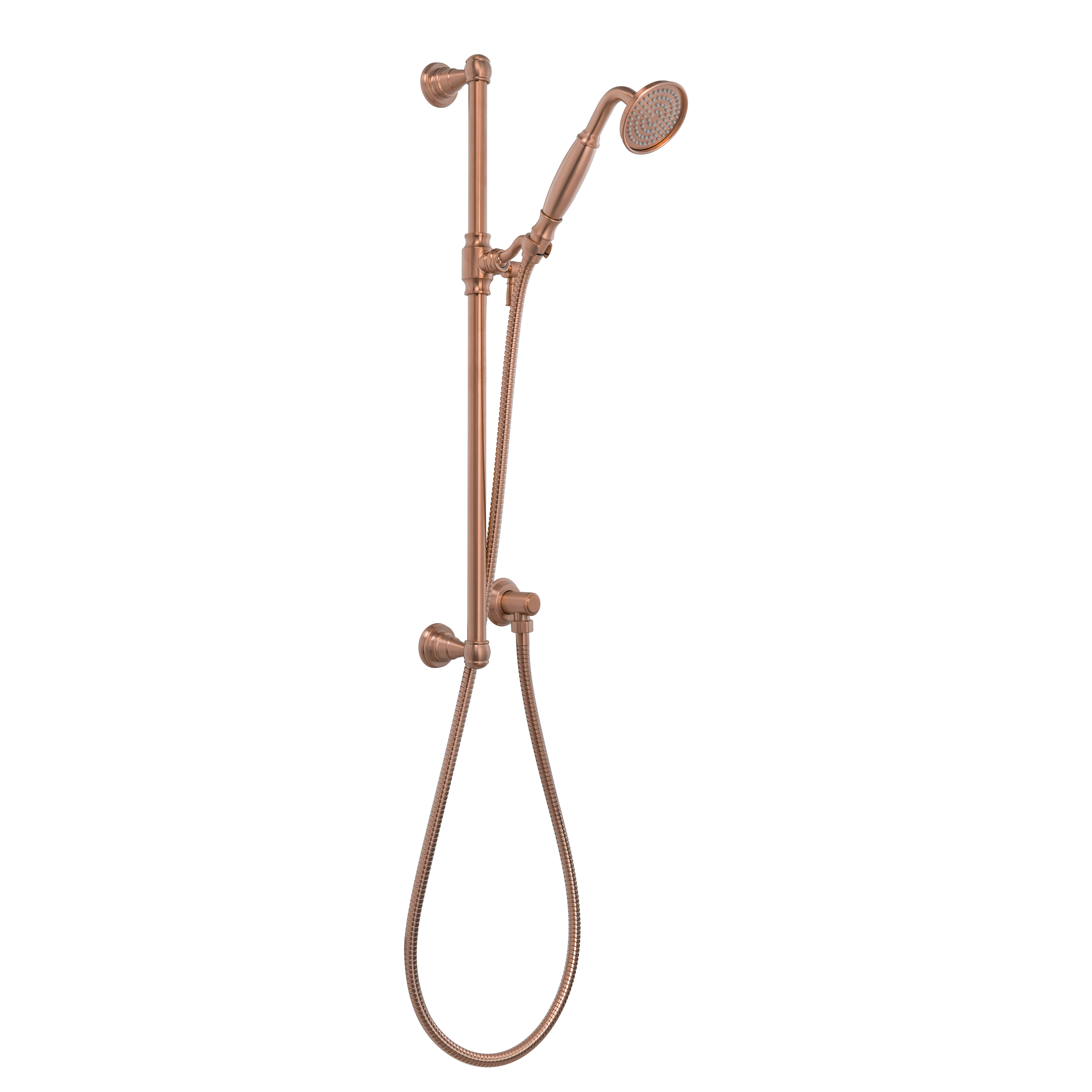 Kingsley Hand Shower Rail Set - Brushed Copper