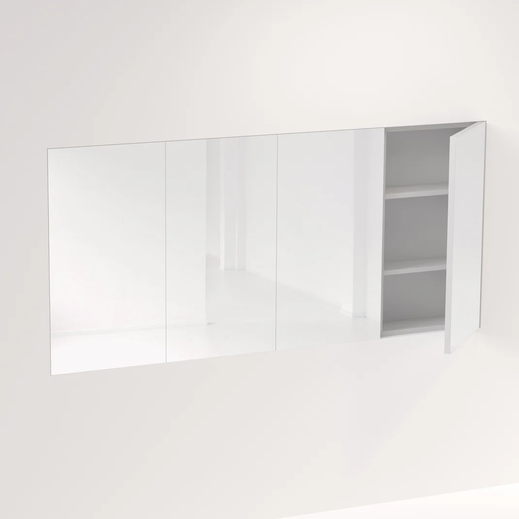 Myra 4-Door Mirror Cabinet Recessed - 1656mm - Feature