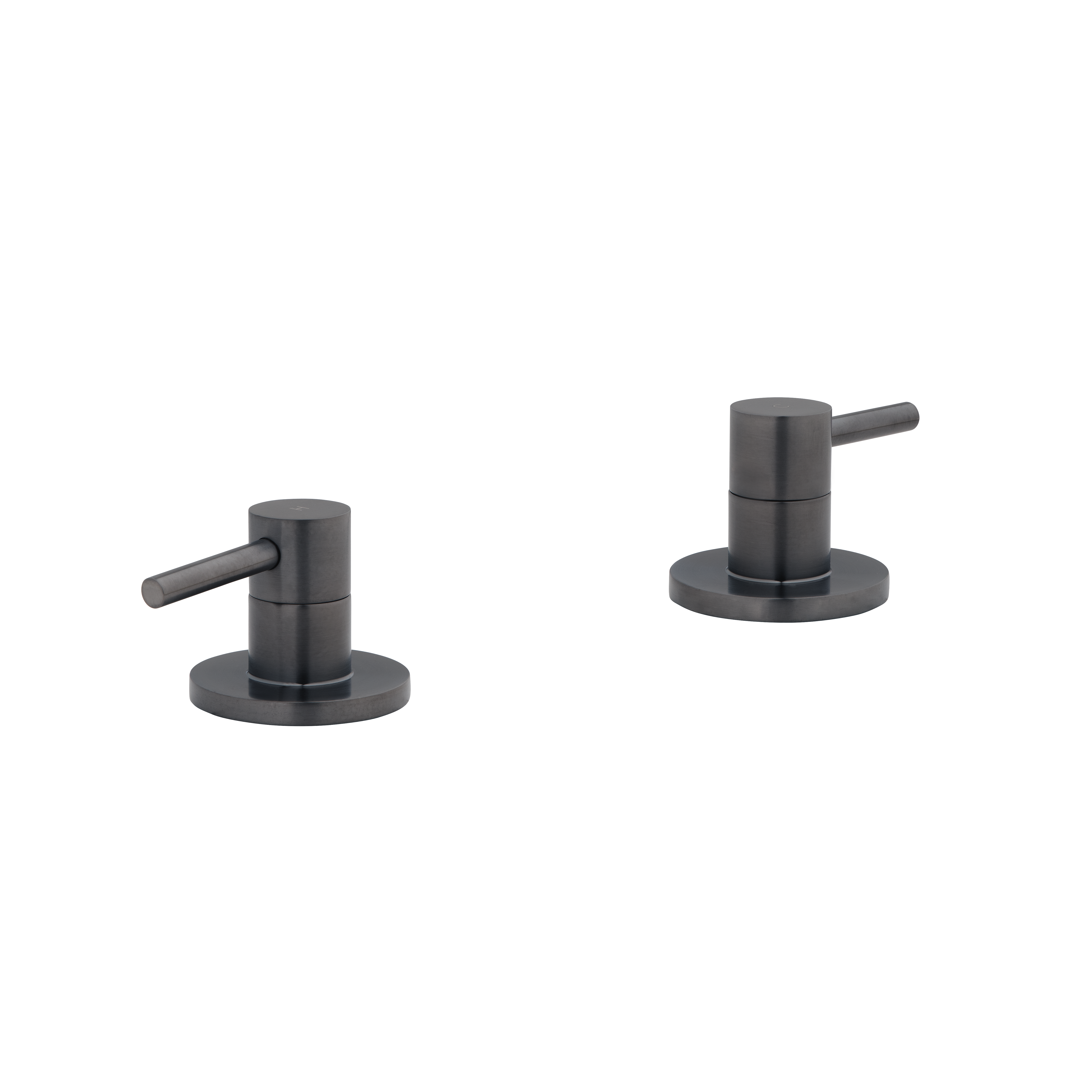 Elysian Assembly Bench-Mounted Taps - Brushed Gunmetal