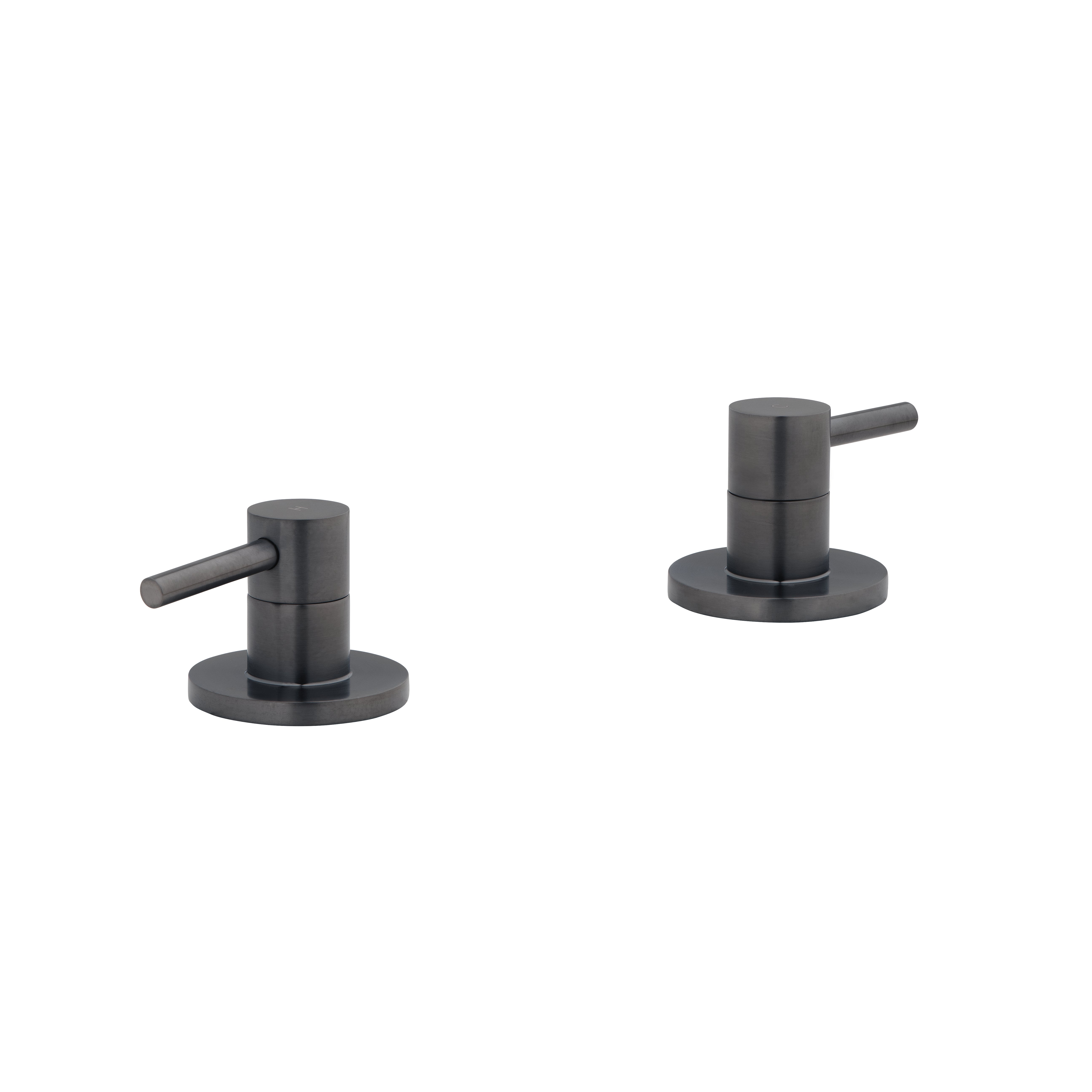 Elysian Assembly Bench-Mounted Taps - Brushed Gunmetal