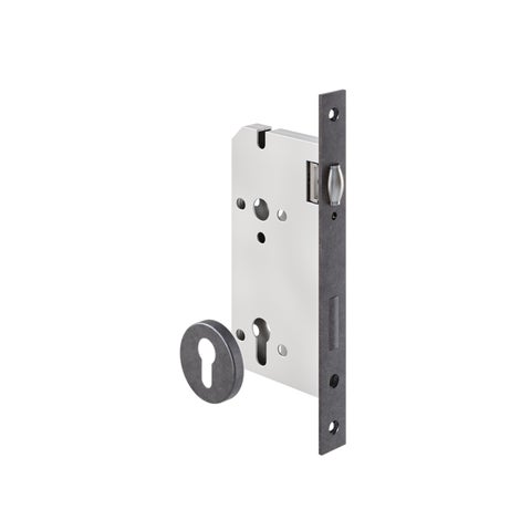 Roller Mortise Lock - 60mm Backset - Antique Slate