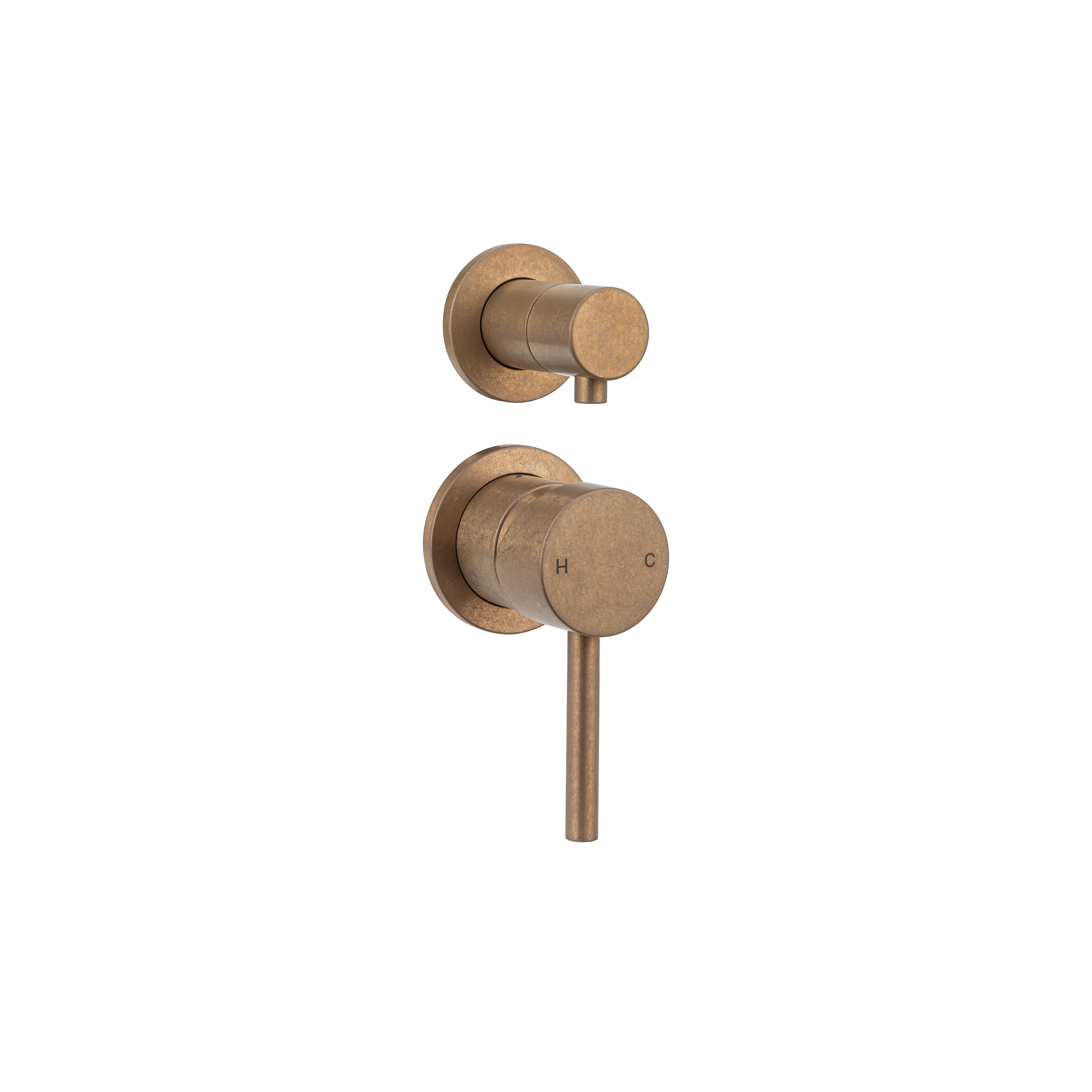 Sola Shower Top Diverter - Antique Aurum