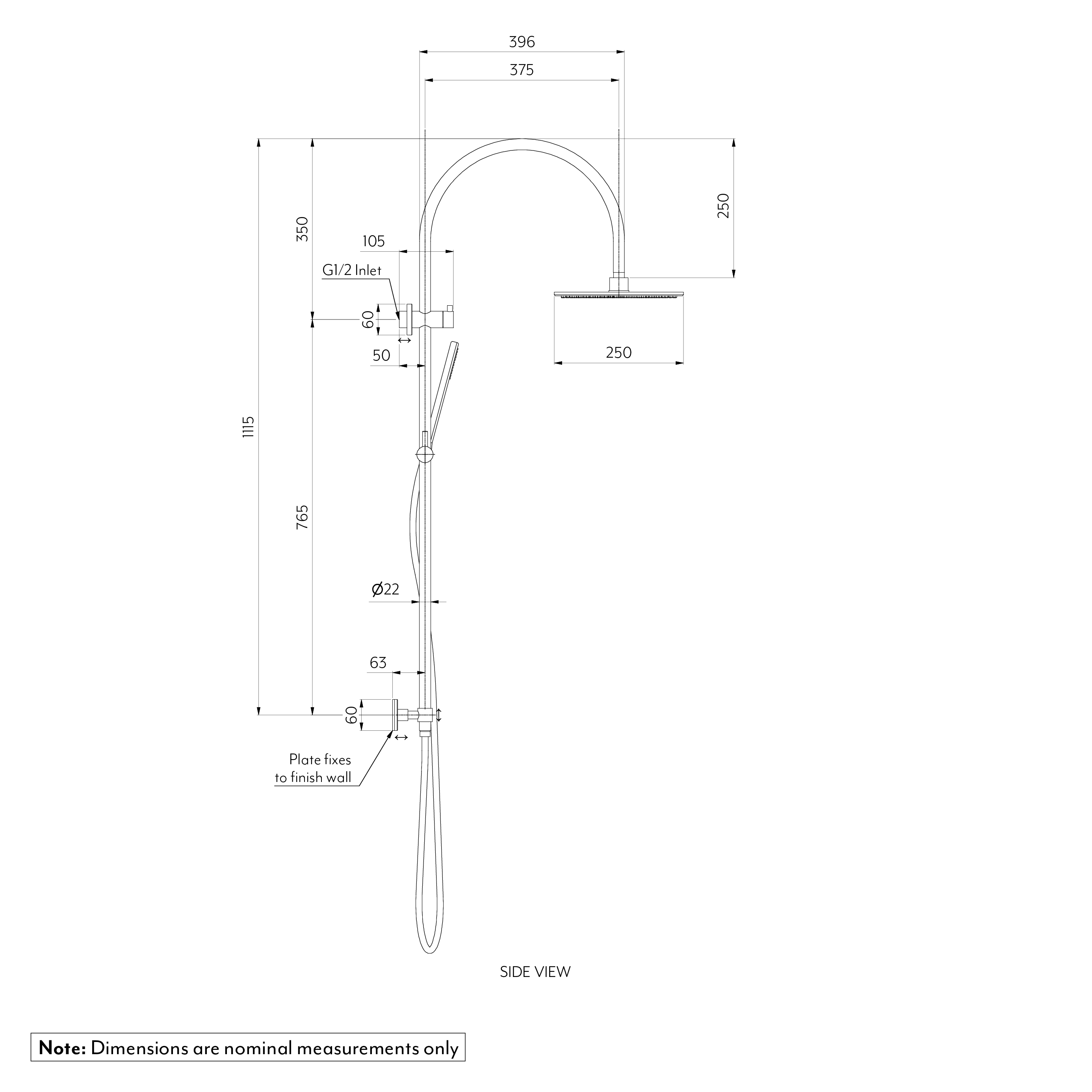 Elysian Gooseneck  top inlet    Spec