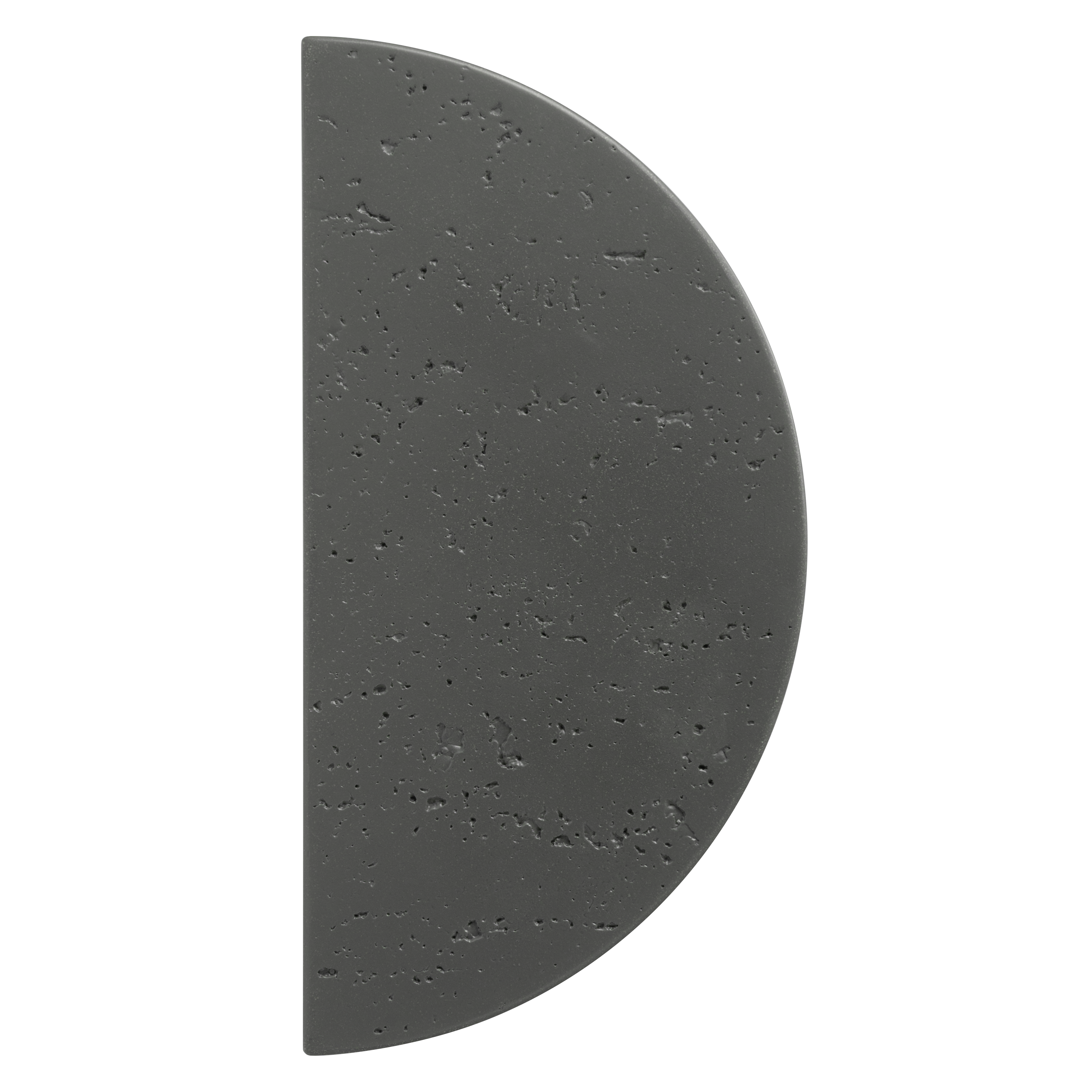 Concrete%20Half%20Moon%20Entry%20Door%20Pull%20(Single) Front Dark%20Grey