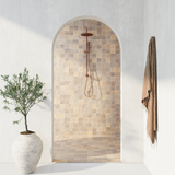 Elysian gooseneck Shower Copper 01
