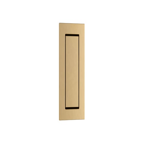 Cavity Slider Edge Pull - Brushed Brass