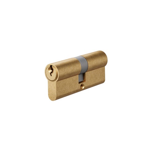 Euro Cylinder Double (Key/Key) 70mm - Antique Aurum
