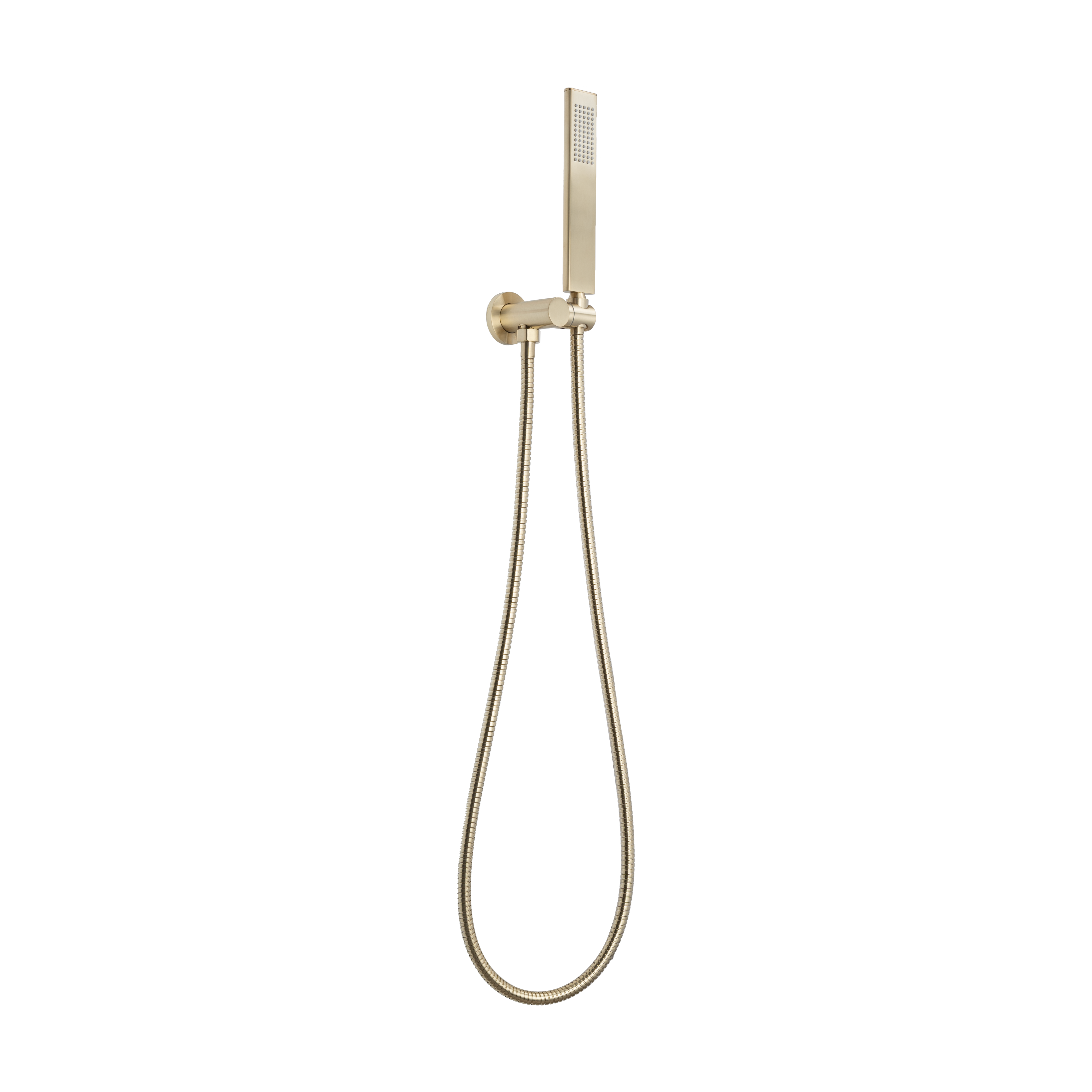 18169-Rounded-Rectangle-Hand-Shower-Set Side Brushed-Brass