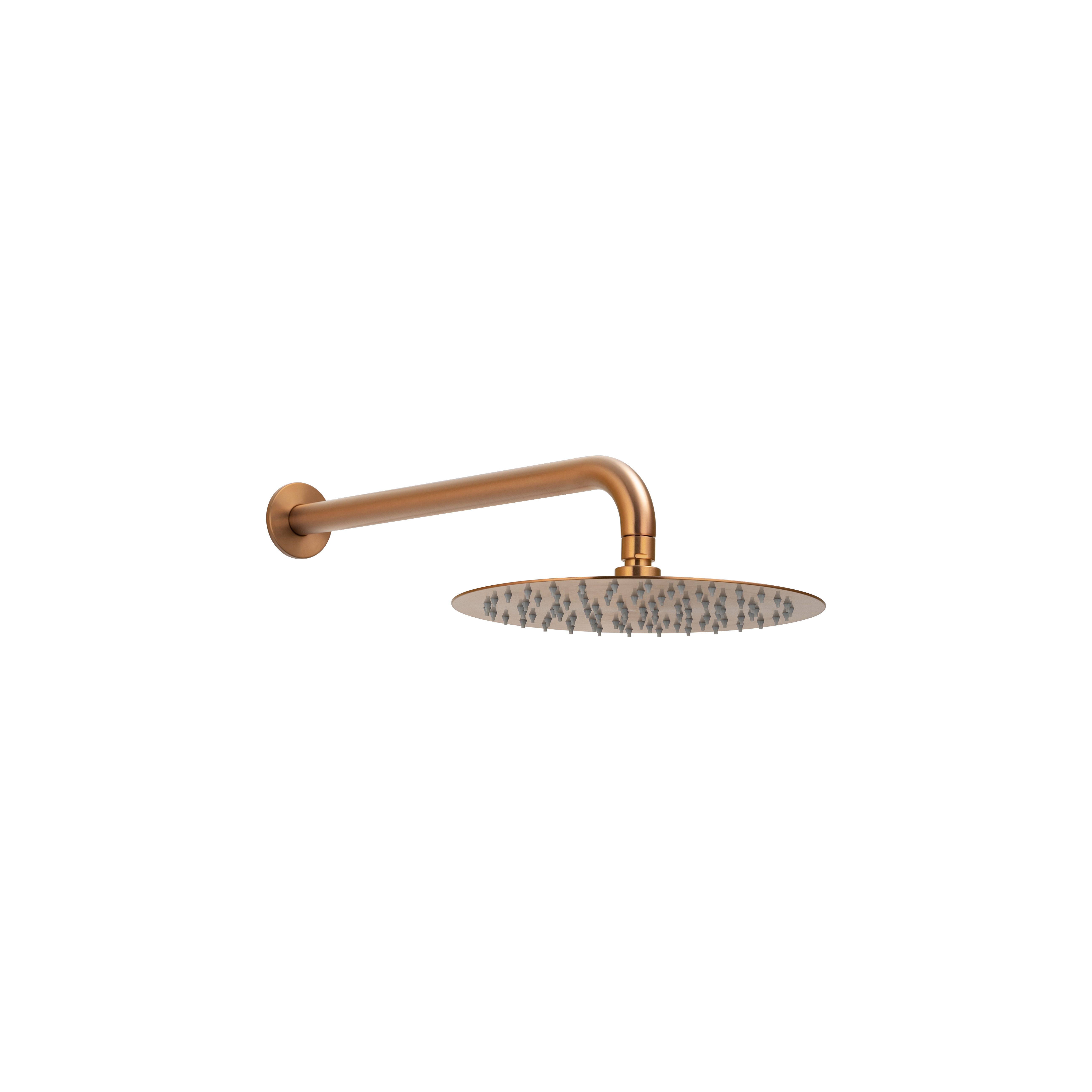 Sola Shower Arm & Head Set - Brushed Copper