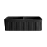 Hartley Double Farmhouse Sink Black 4