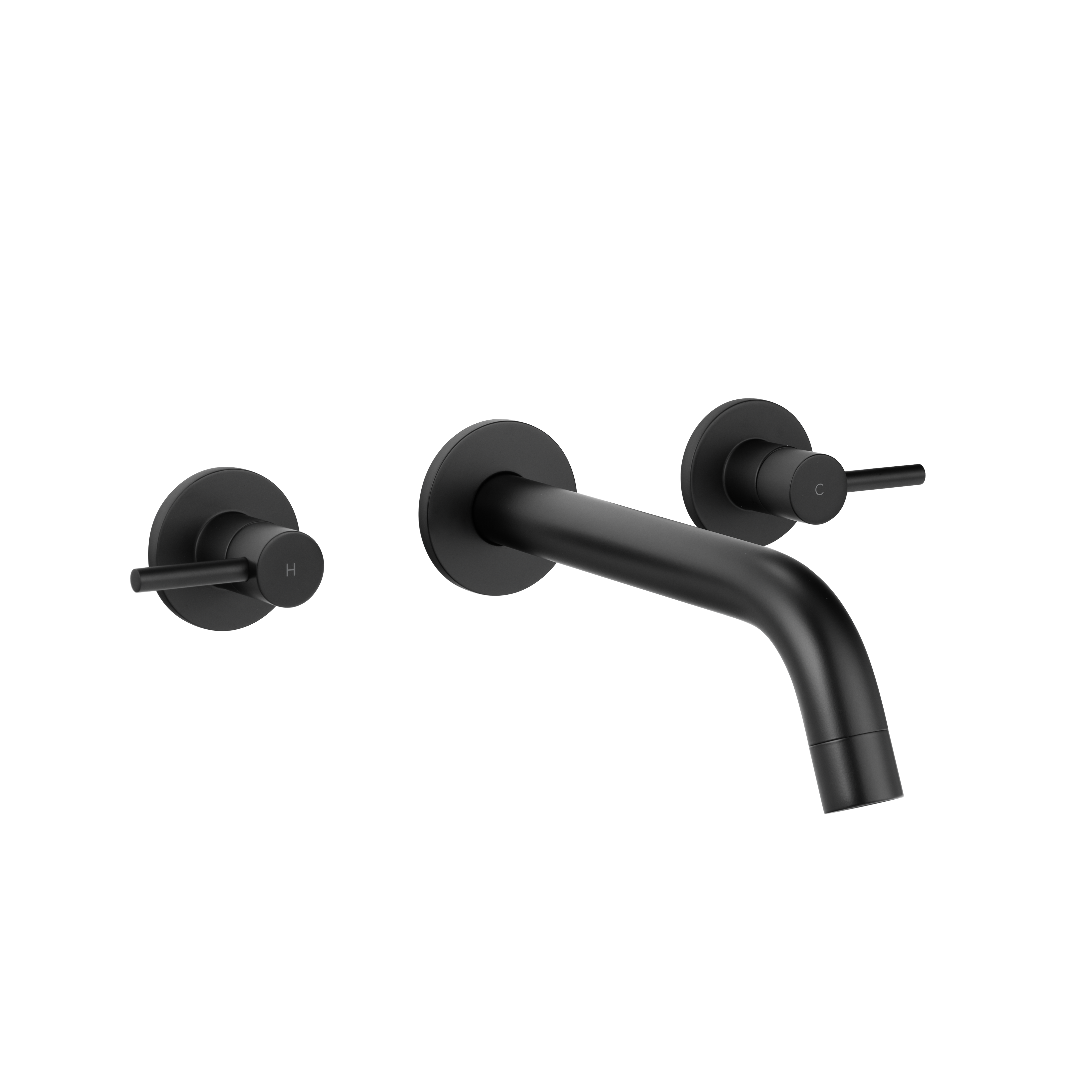 Elysian Assembly Taps & Spout Set - Matte Black