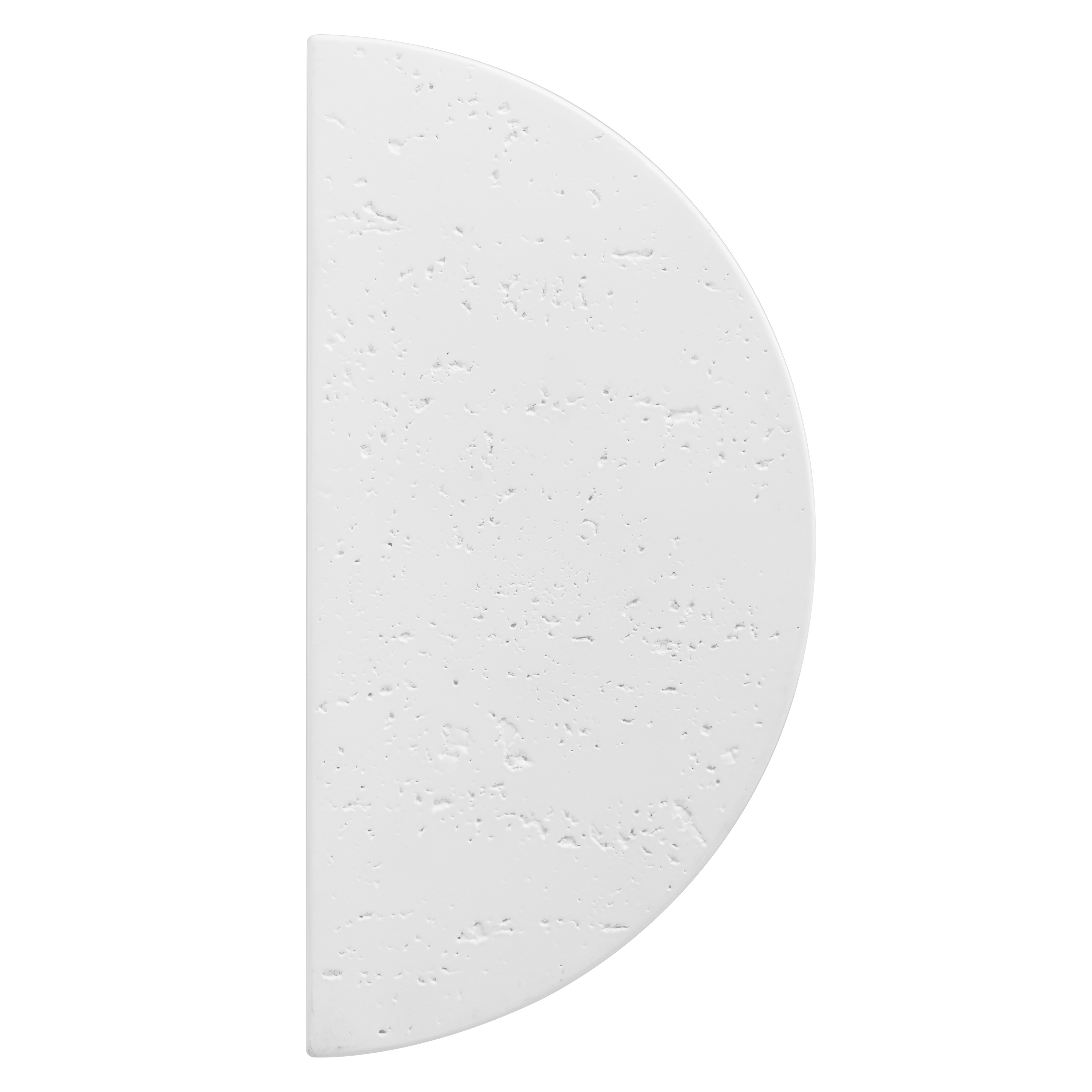 Atelis Concrete Half Moon Entry Door Pull (Single) - White