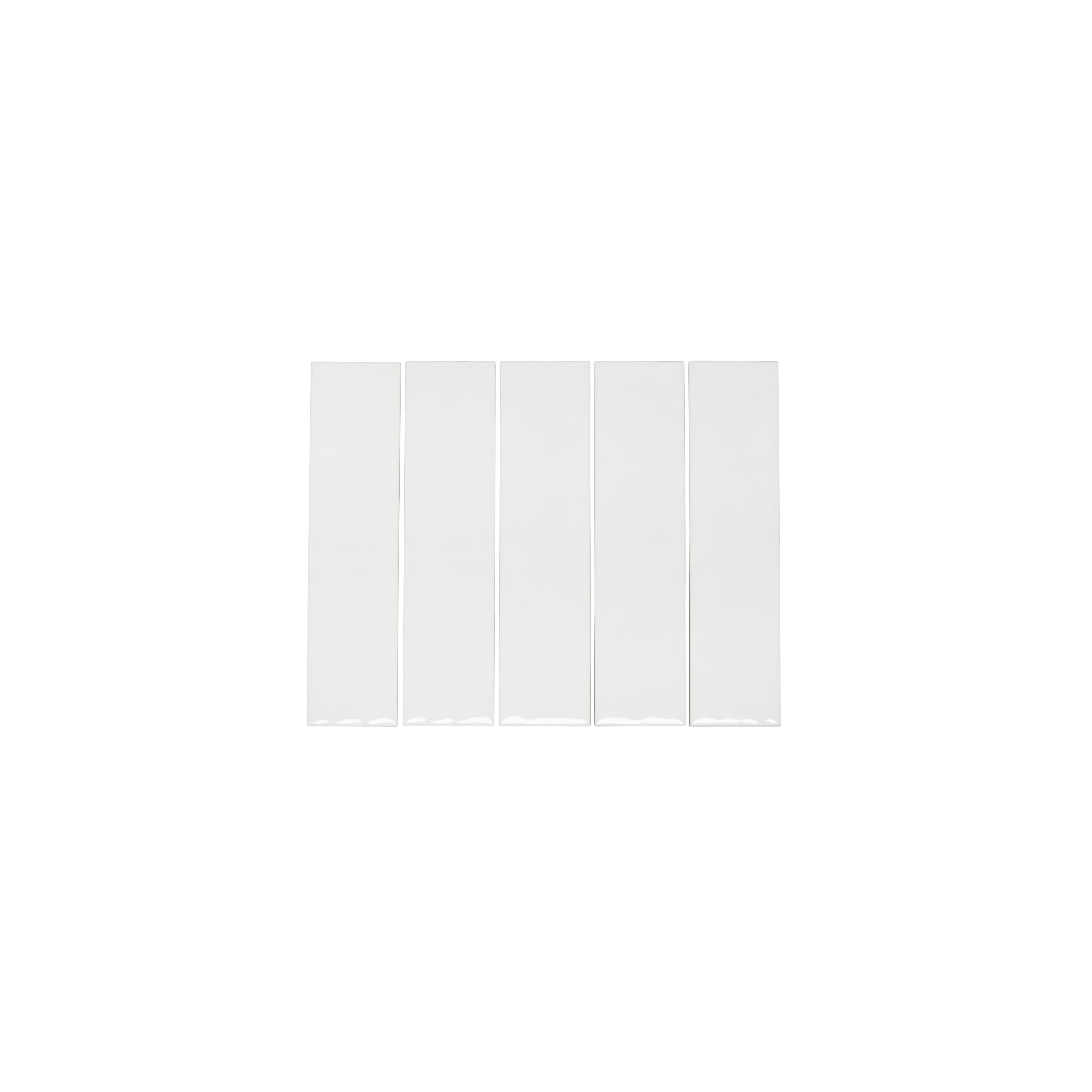 Tropea Natural Edge Subway Tile - Gloss White