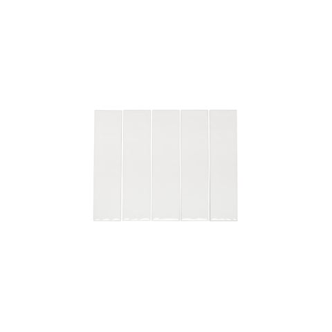 Tropea Natural Edge Subway Tile - Gloss White