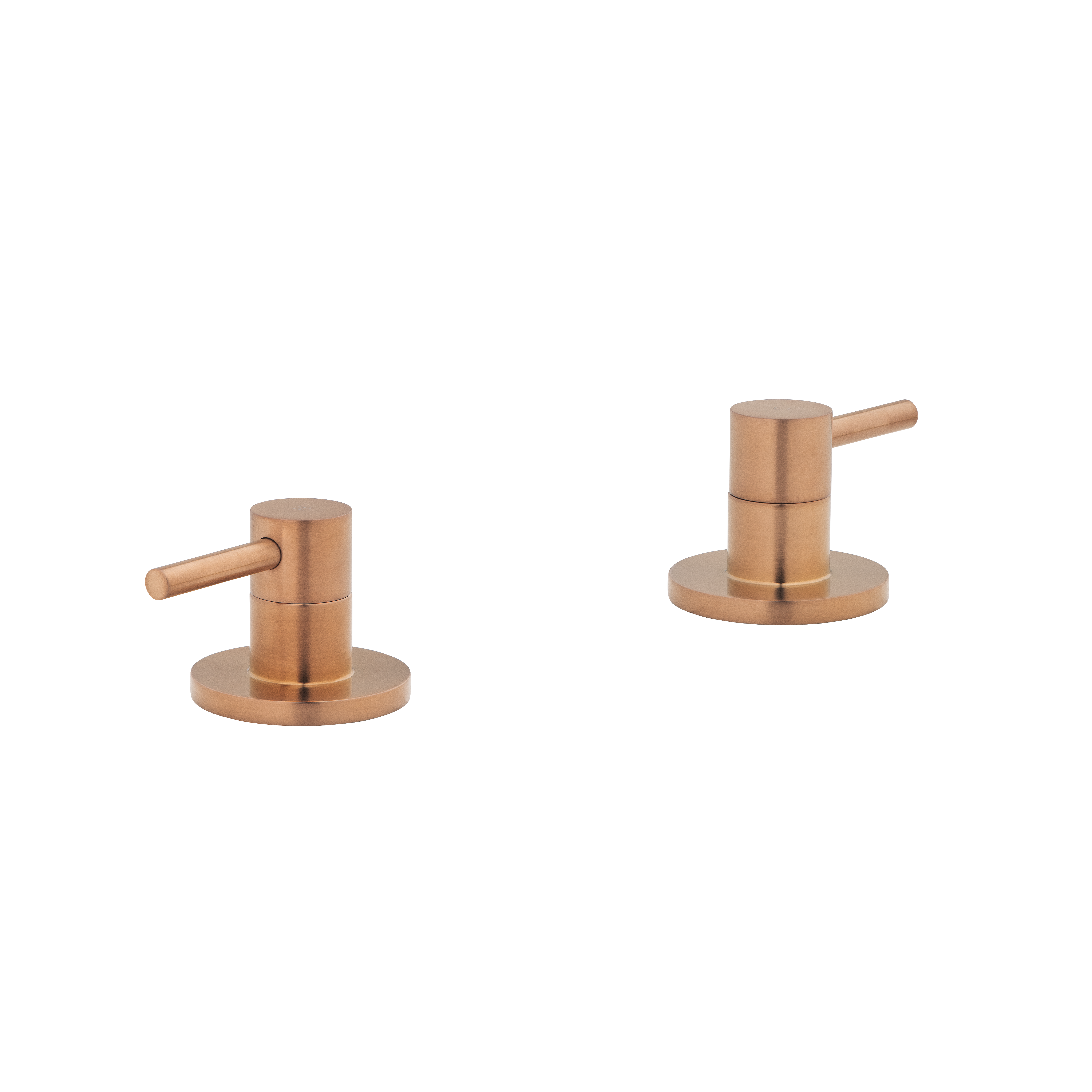 Elysian Assembly Bench-Mounted Taps - Brushed Copper