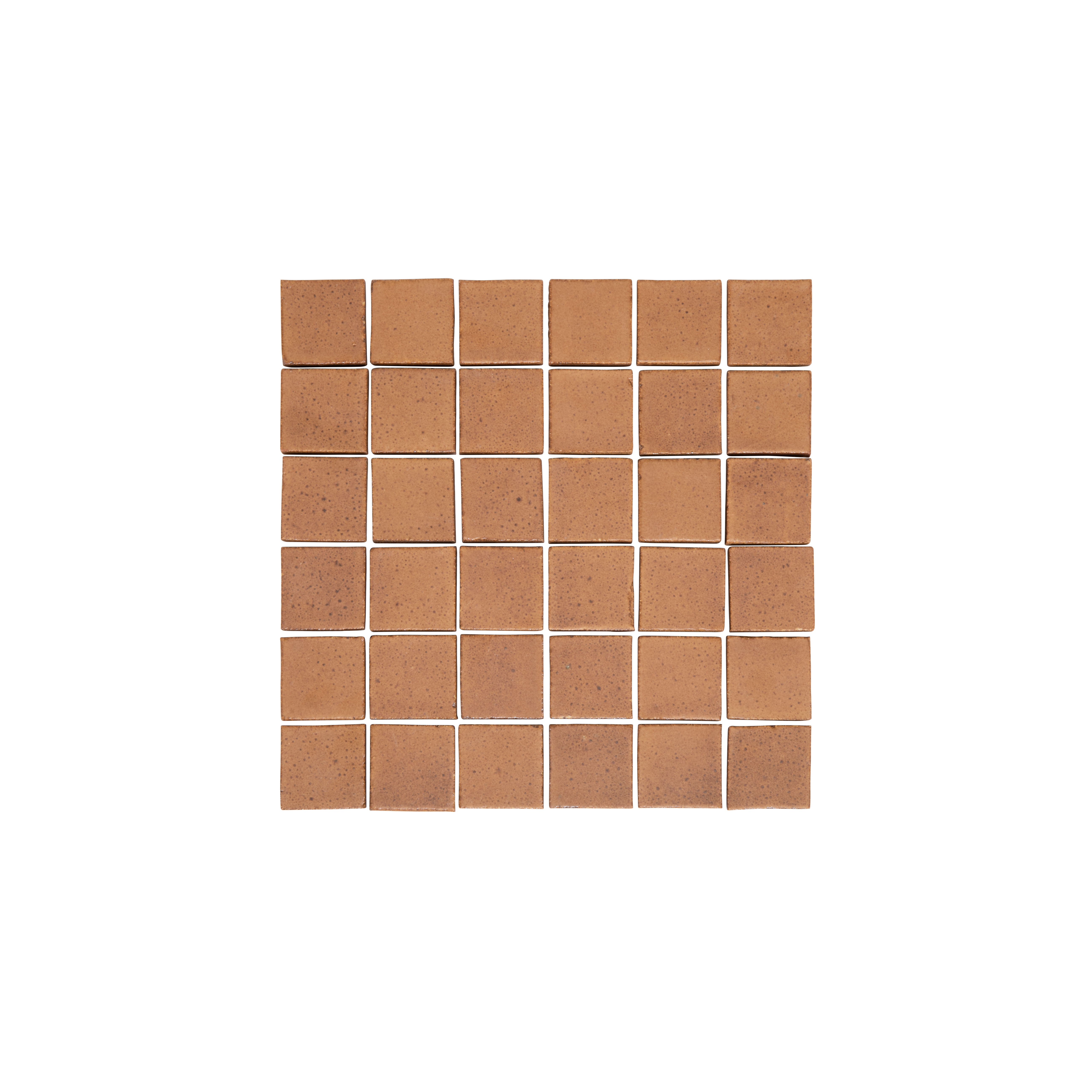 Miyako Handmade Square Mosaic Tile - Maple