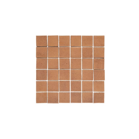 Miyako Handmade Square Mosaic Tile - Maple