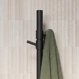 ModiAdjHeatedTowelRail Final View03 HooksClosup MB 01