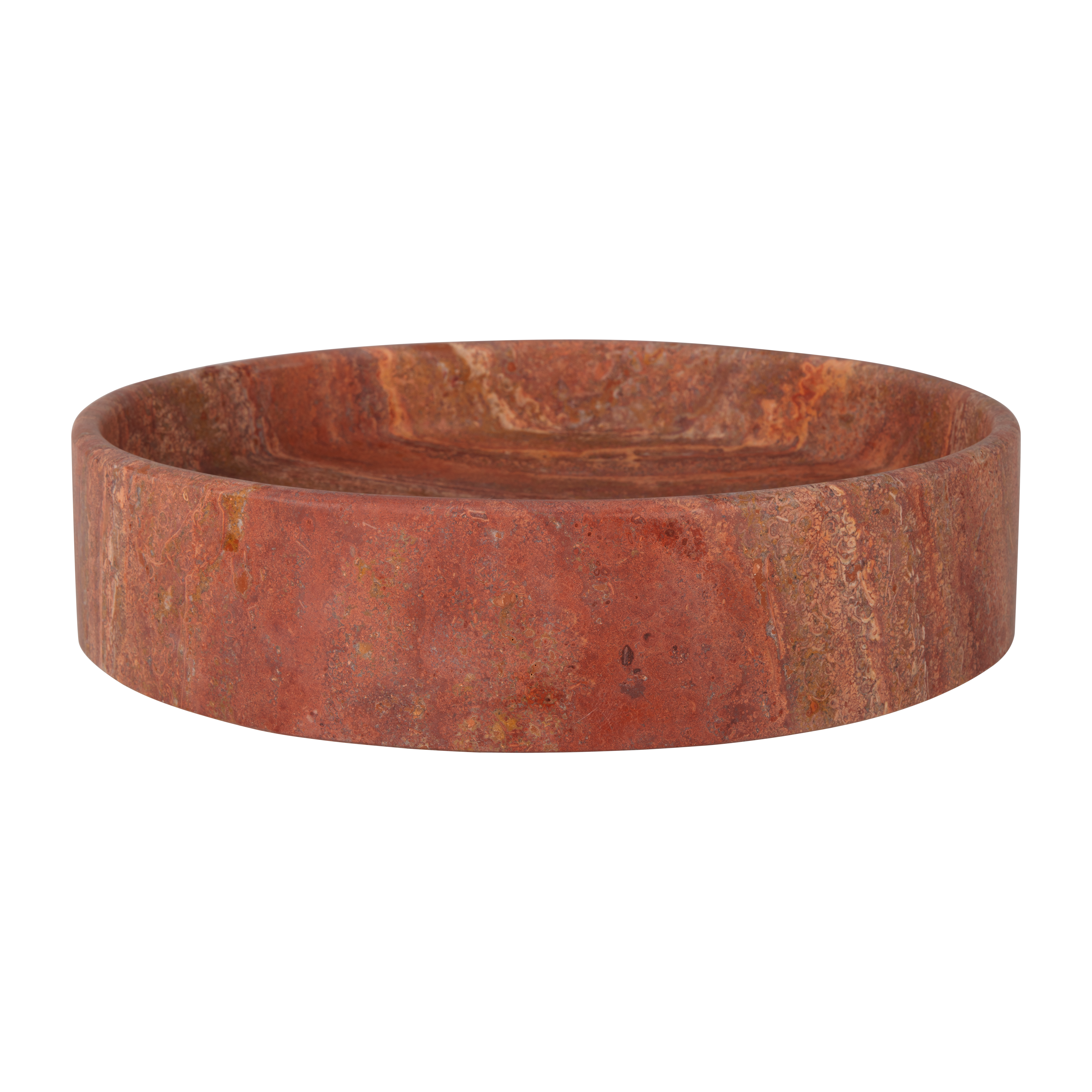Pedra Round Basin RedTrav Front 1