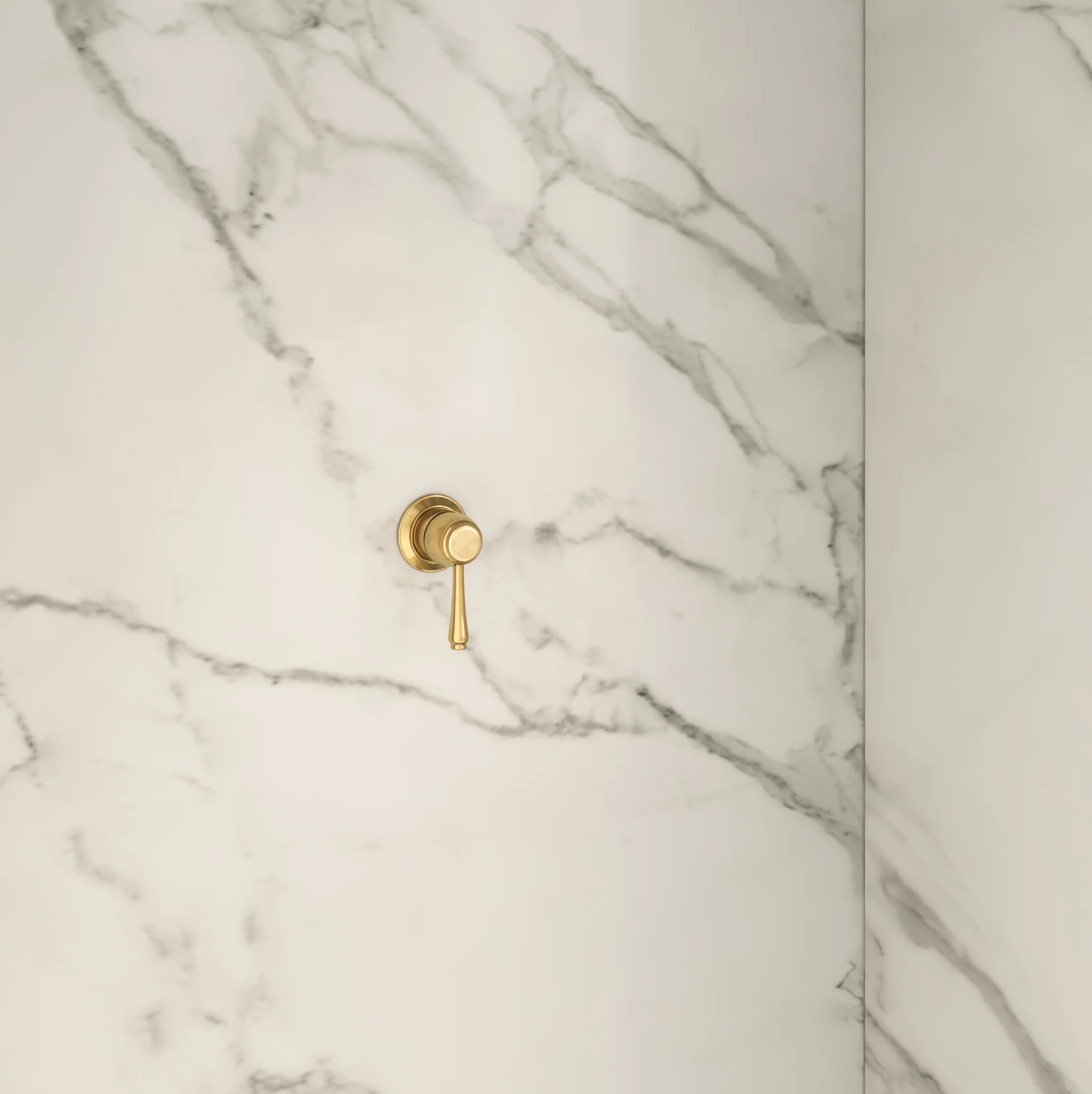 Kingsley Thermostatic Shower Mixer -In Setting Fullshot BB